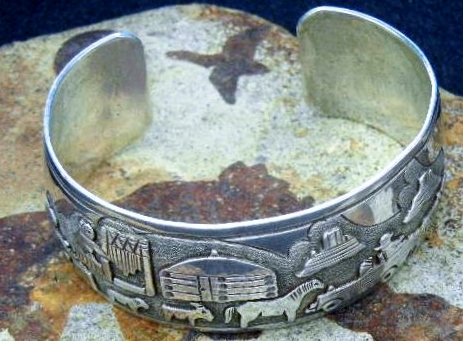 Richard Kee Sterling Silver Storyteller Bracelet