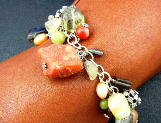Silpada Sterling Silver Cha Cha Gemstones Bracelet