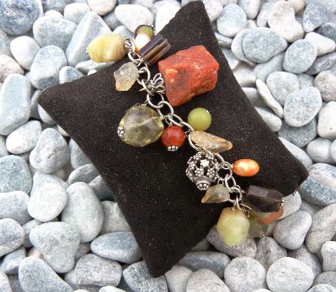 Silpada Sterling Silver Cha Cha Gemstones Bracelet