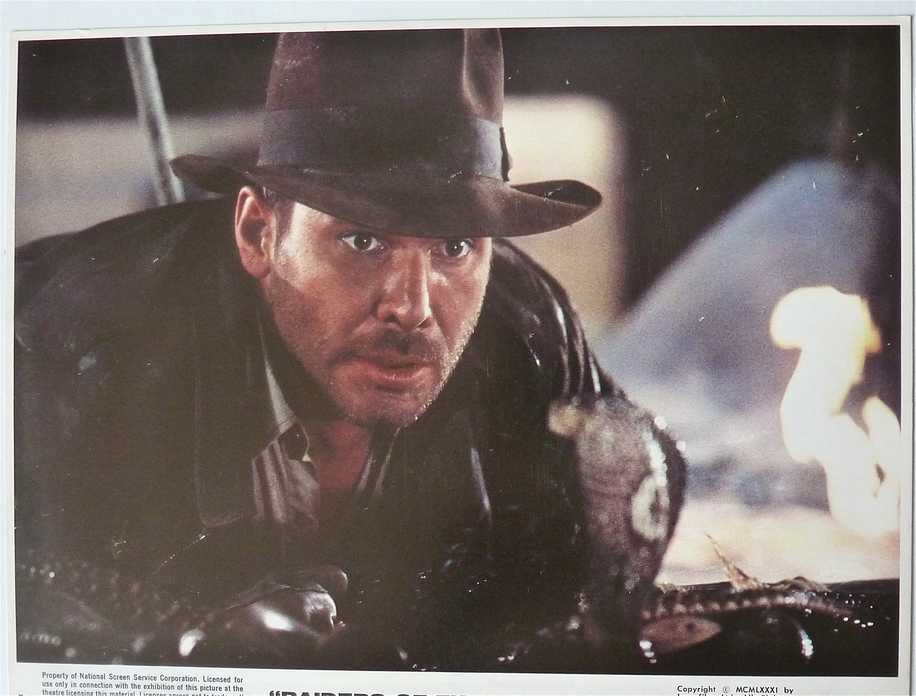 Raiders Of The Lost Ark Lobby Card 1981 Harrison Ford