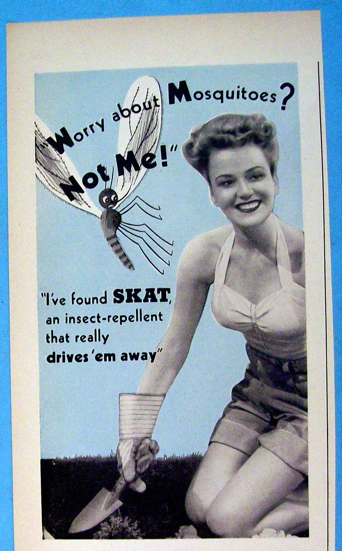 1944 Skat with Woman Gardening