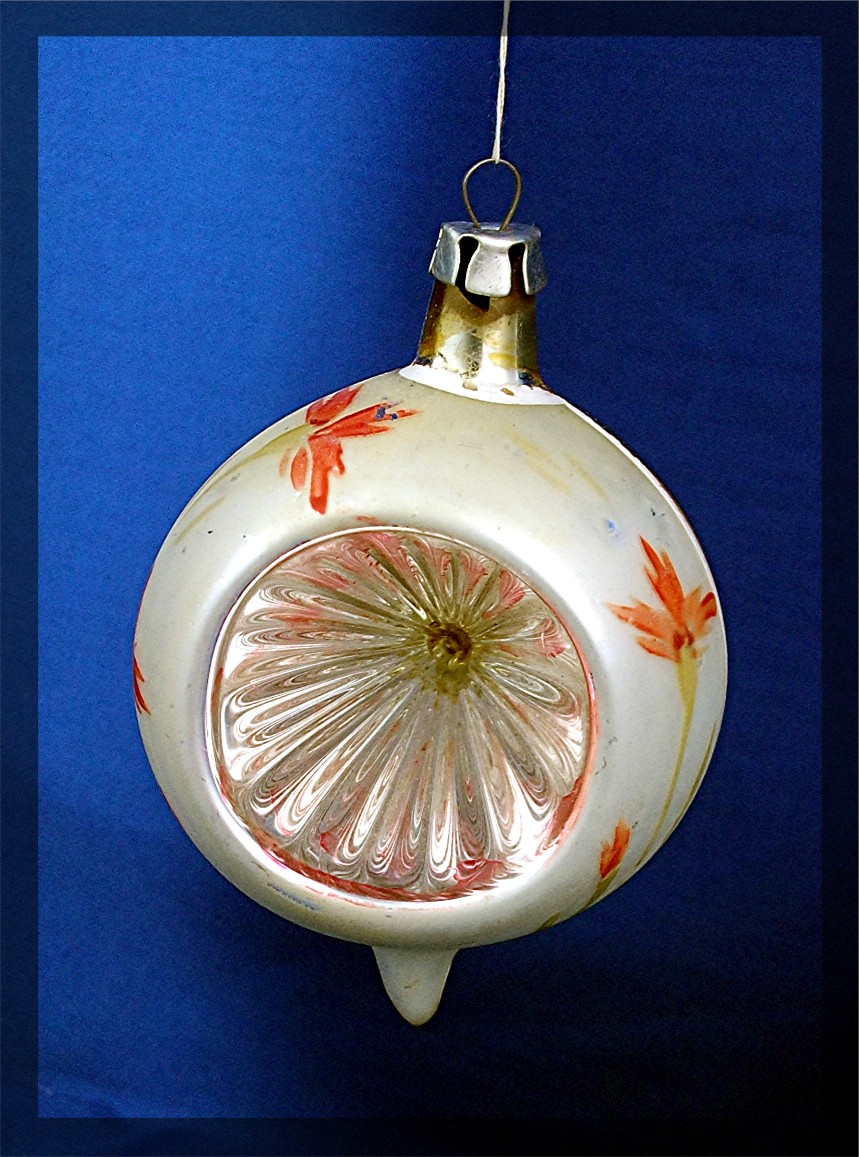 Christmas tree ornament delicate glass - Poland