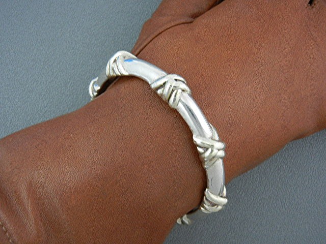 Bracelet Stering Silver Bangle Signed Brian