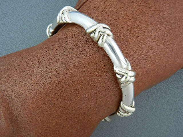 Bracelet Stering Silver Bangle Signed Brian