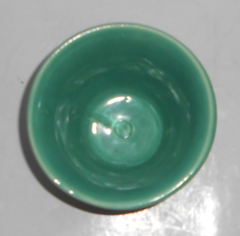 VINTAGE Bauer Pottery 3'' Spanish JADE Flower Pot
