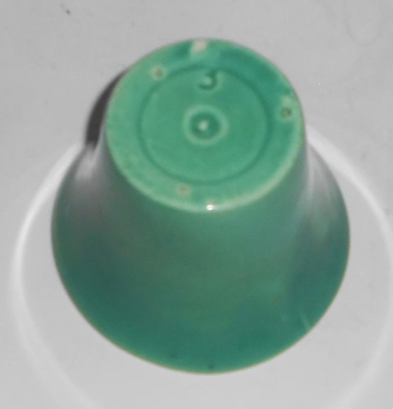 VINTAGE Bauer Pottery 3'' Spanish JADE Flower Pot