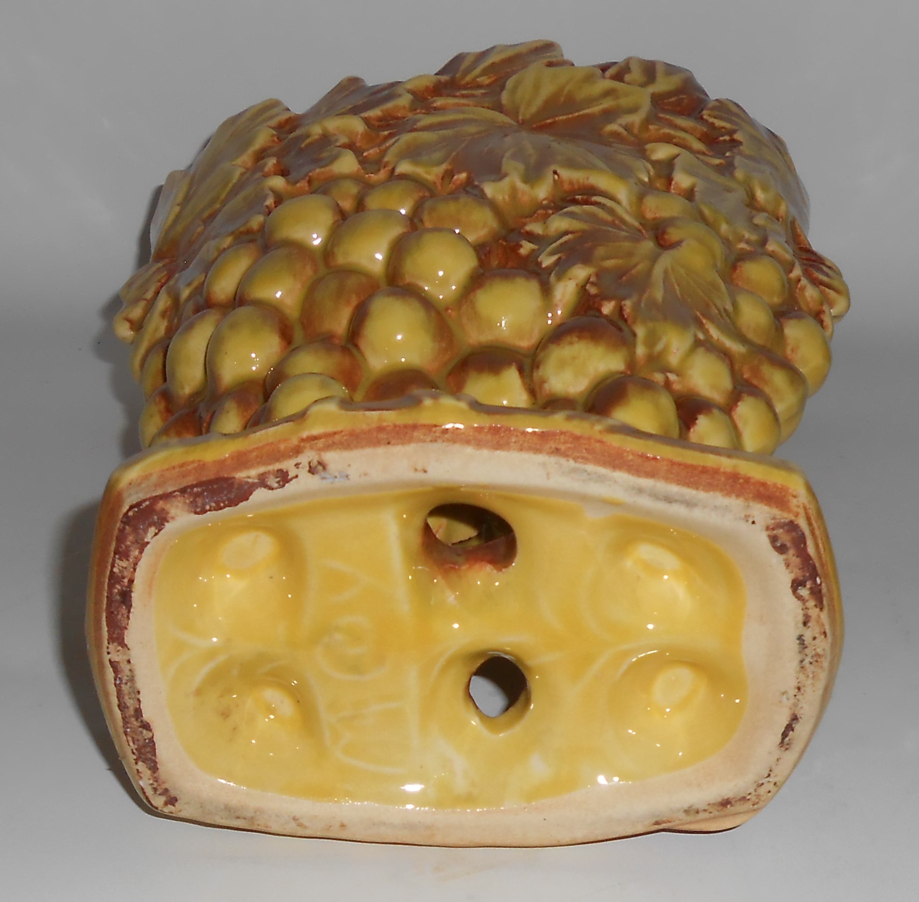 Vintage McCoy Pottery Large Duotone Grape Vase