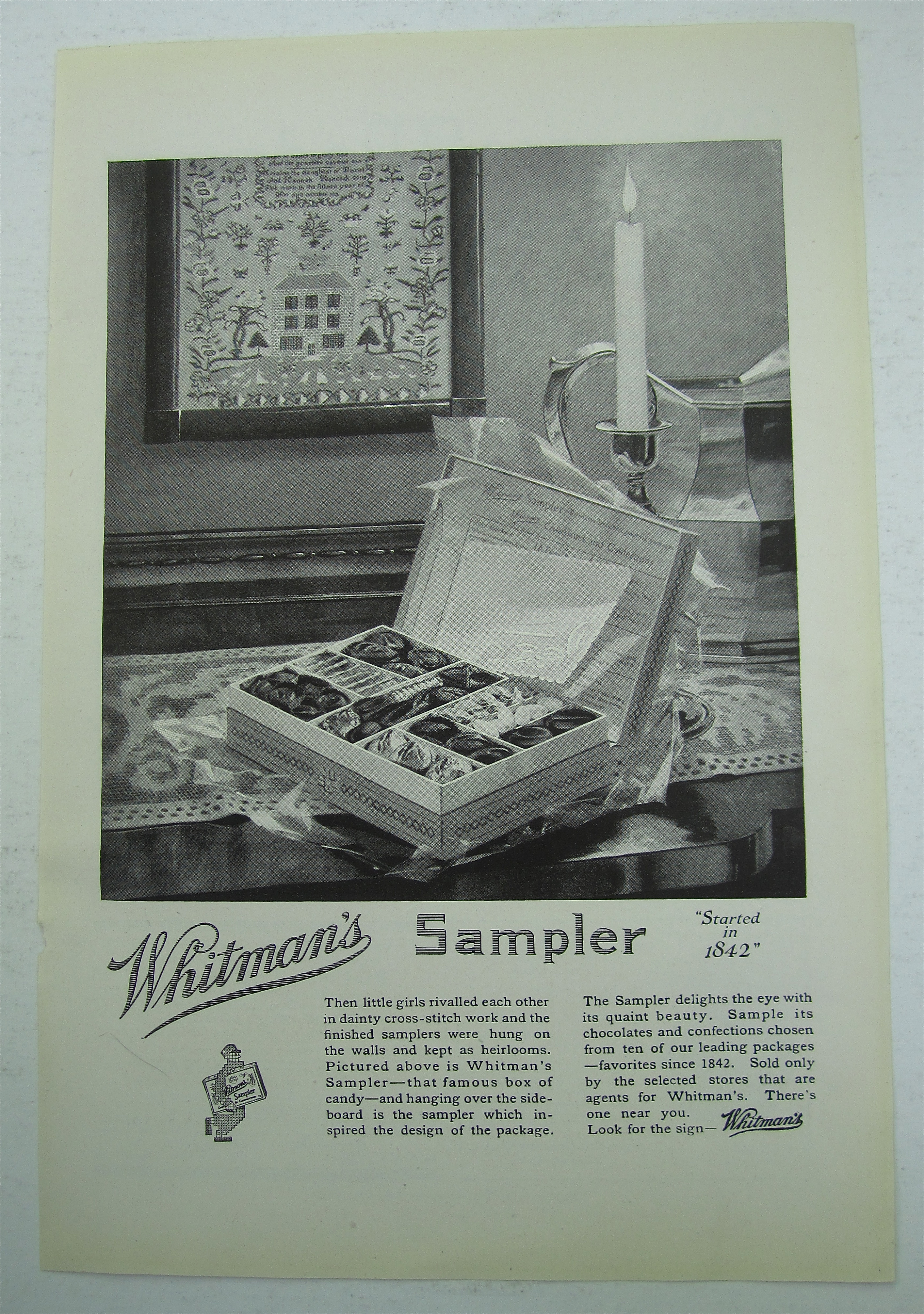1922 Whitman's Sampler with Box of Candy