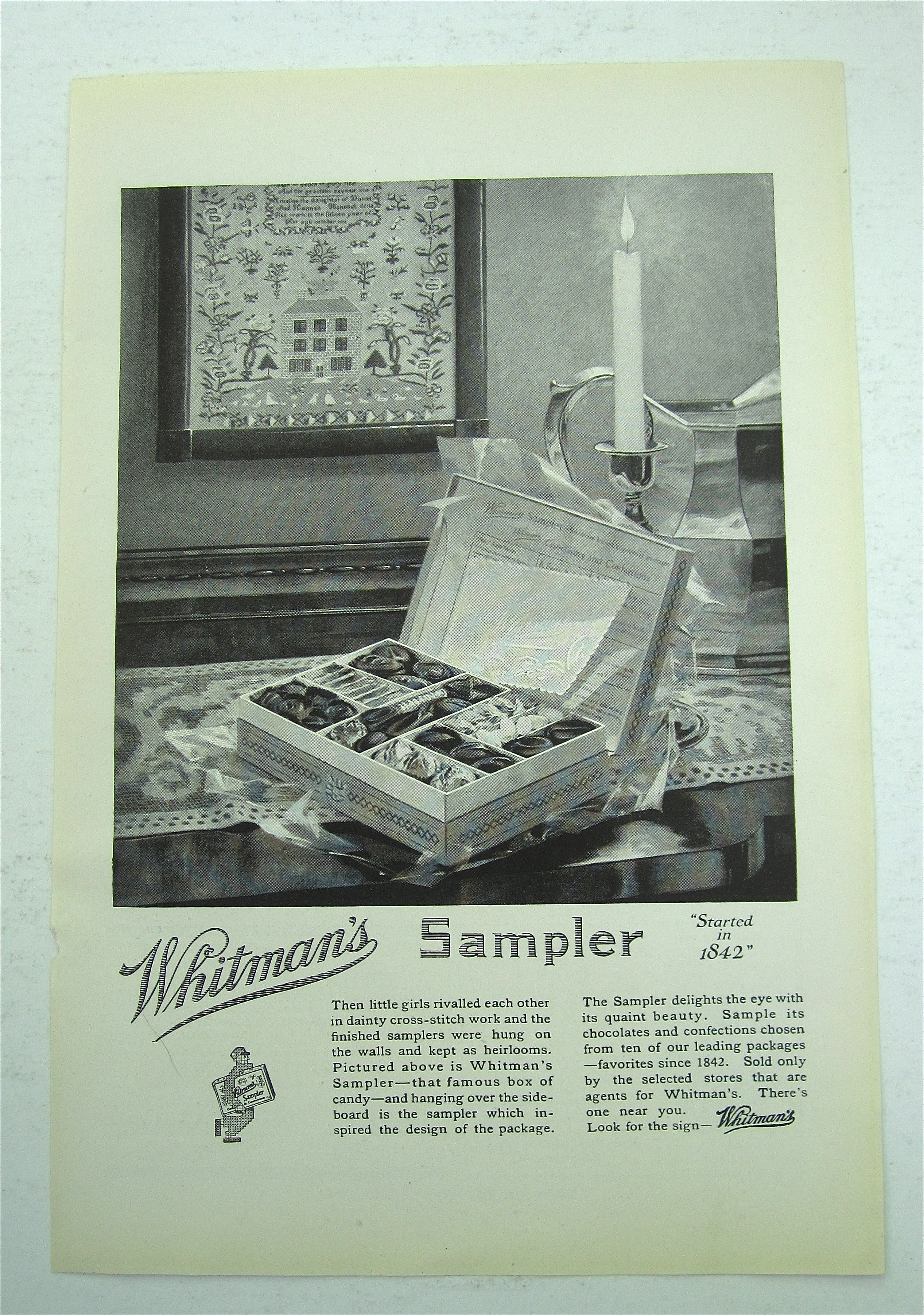 1922 Whitman's Sampler with Box of Candy