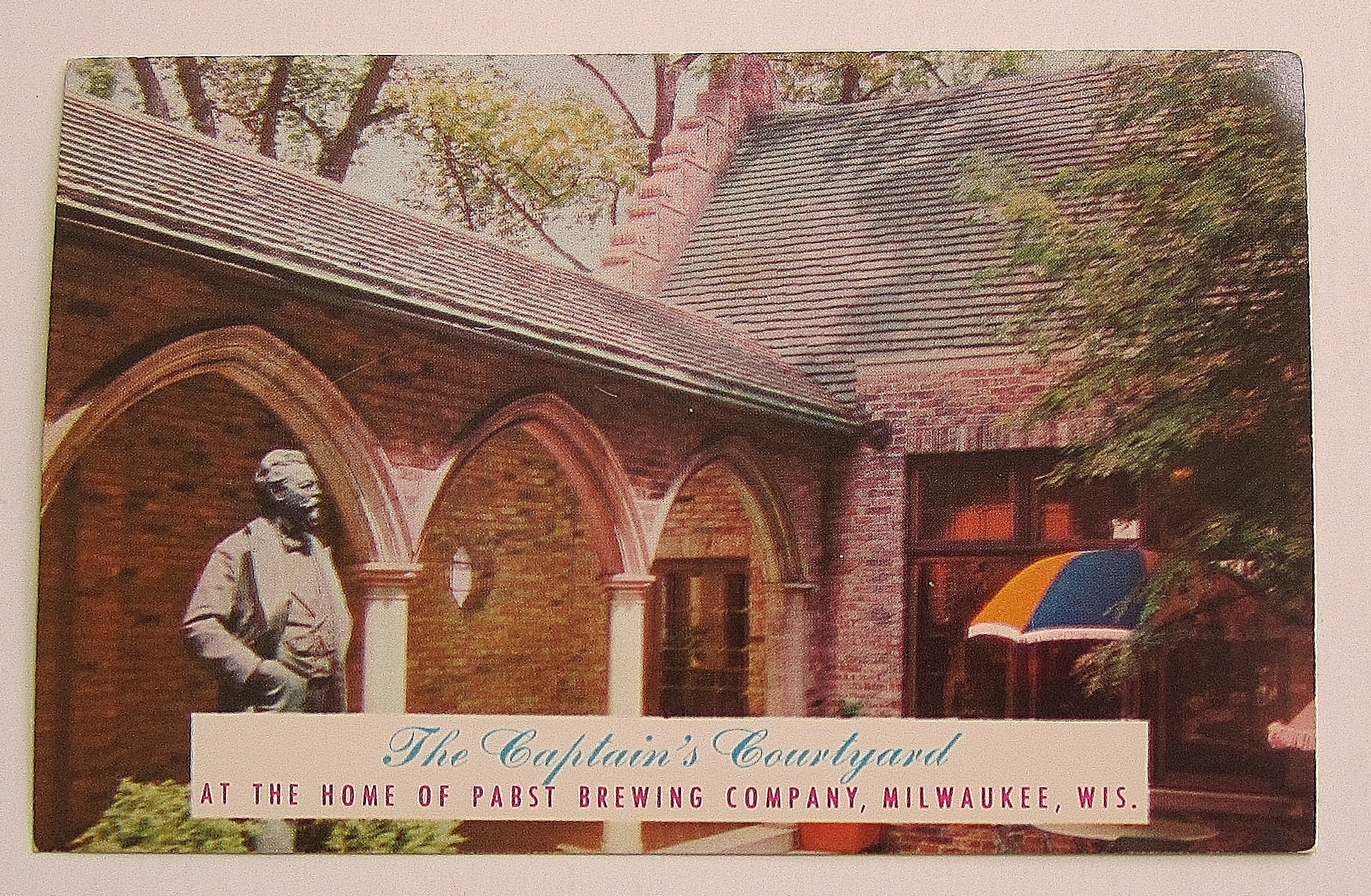 Captain's Courtyard-Pabst Brewing Company Postcard