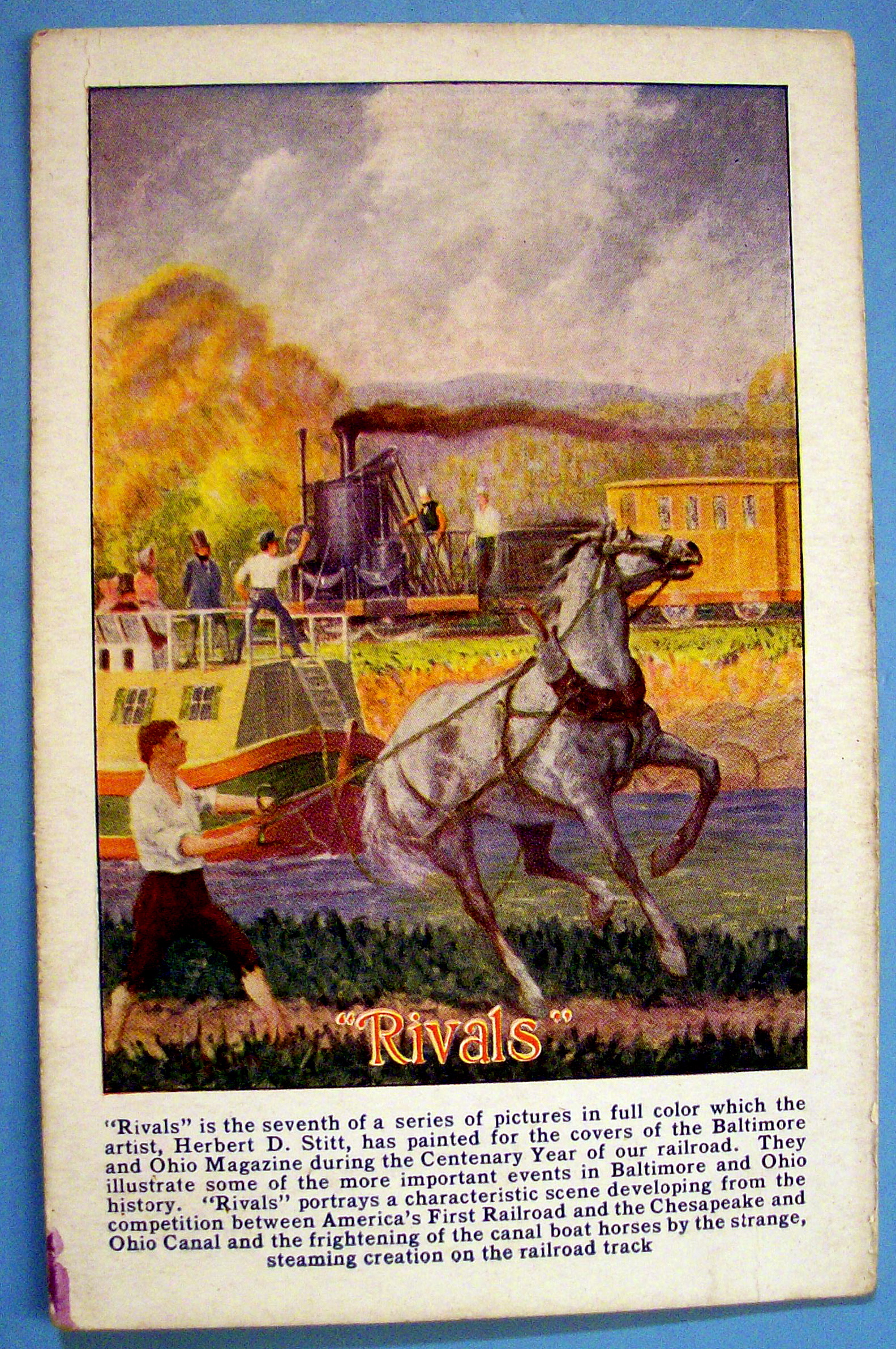 Rivals Postcard By Herbert D. Stitt