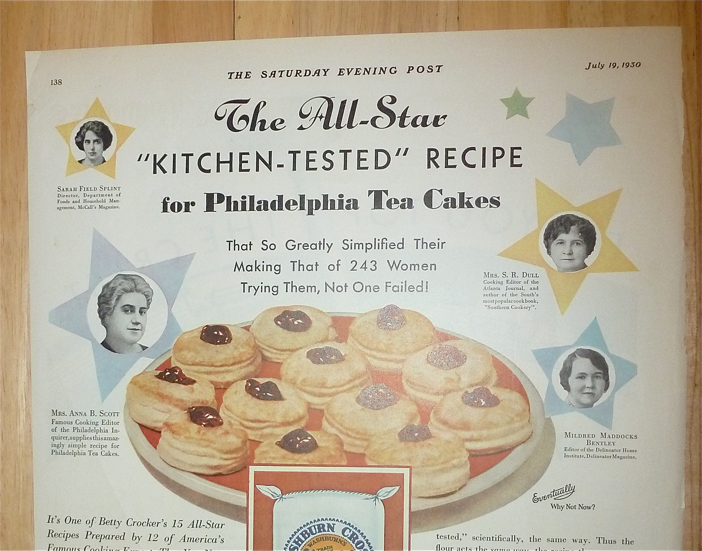1930 Gold Medal Flour with Philadelphia Tea Cakes