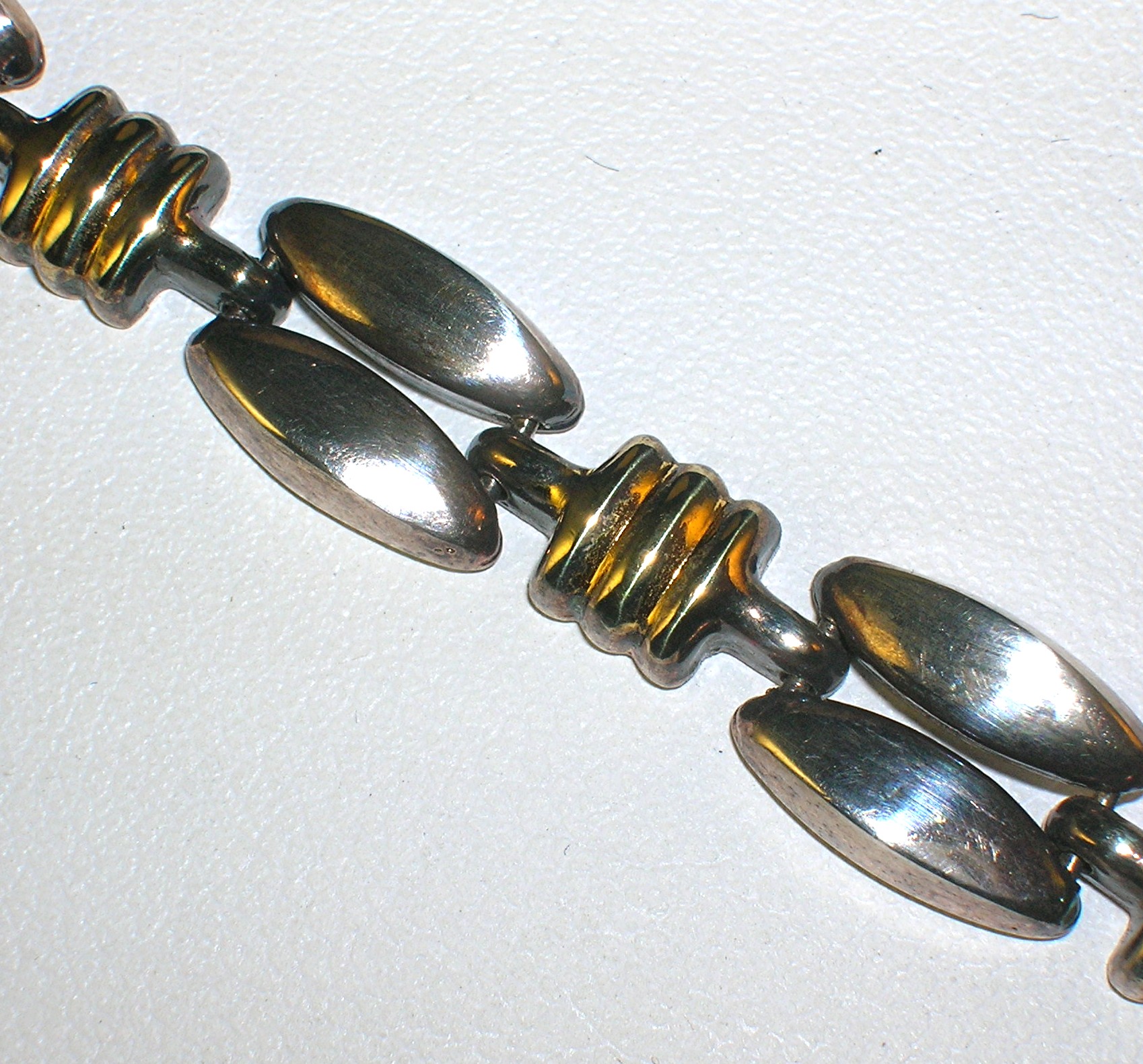 Sterling Silver  Gold Necklace Italy