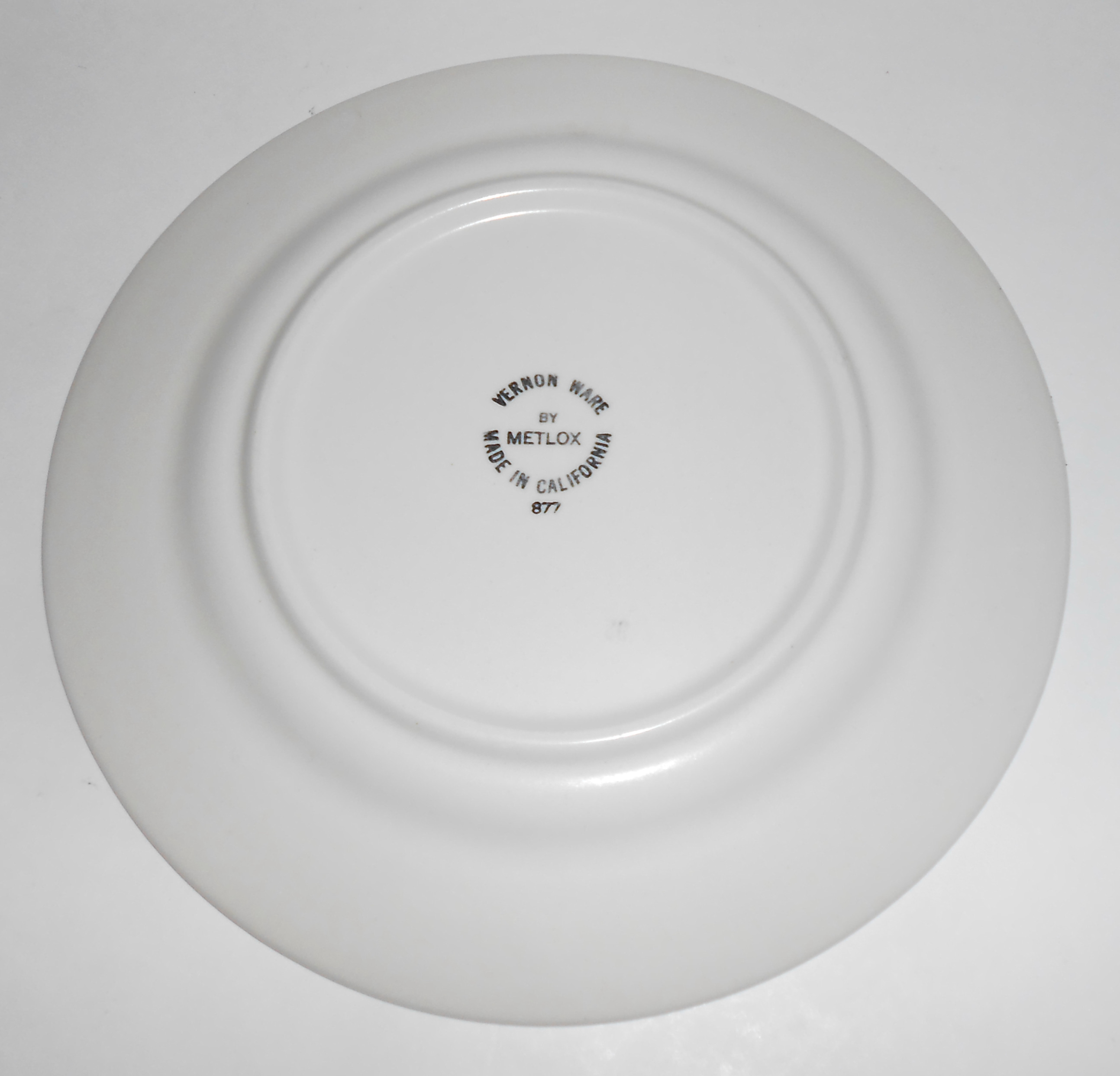 Metlox Pottery Vernon Ware Della Robbia Salad Plate!
