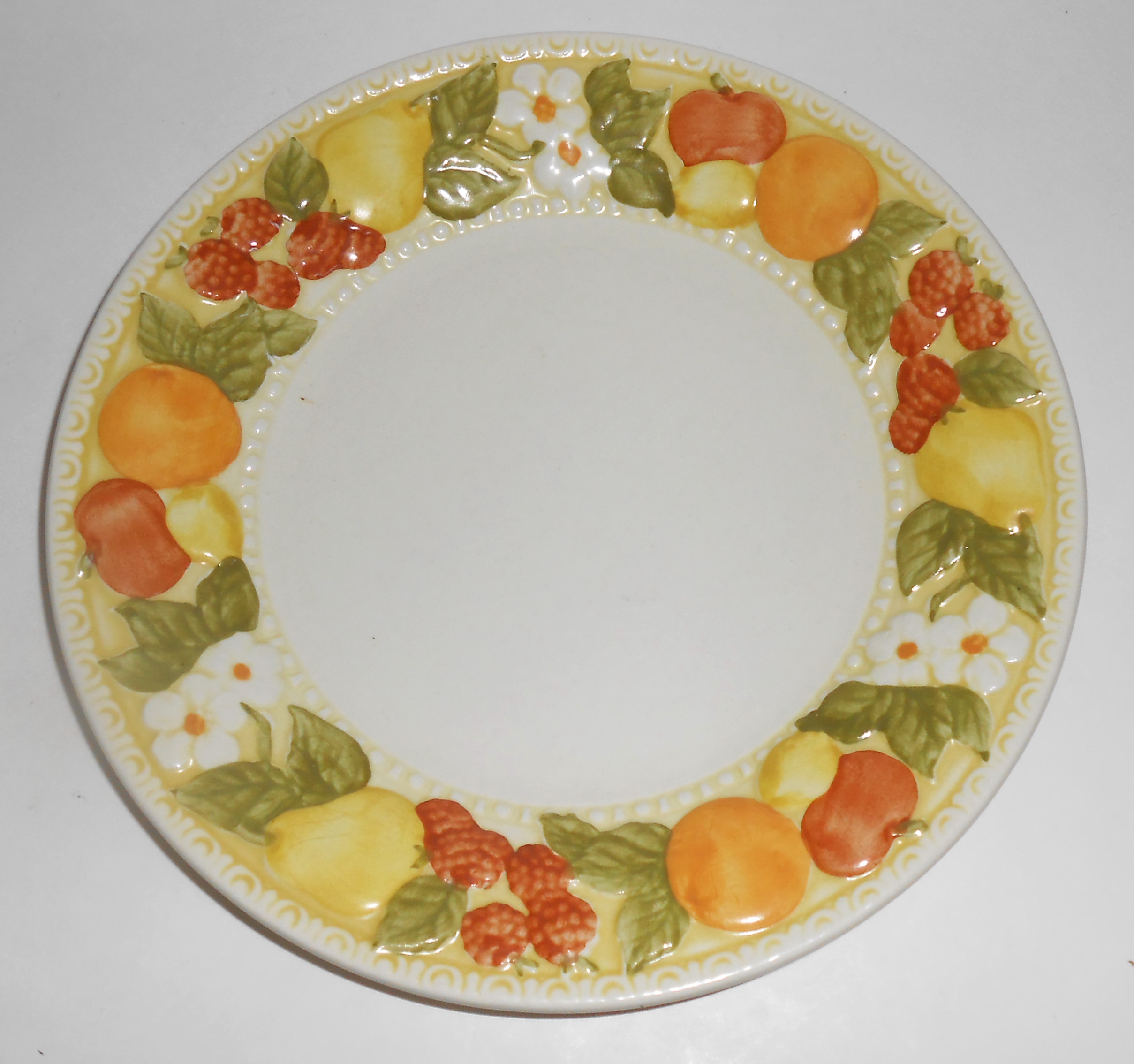 Metlox Pottery Vernon Ware Della Robbia Salad Plate!