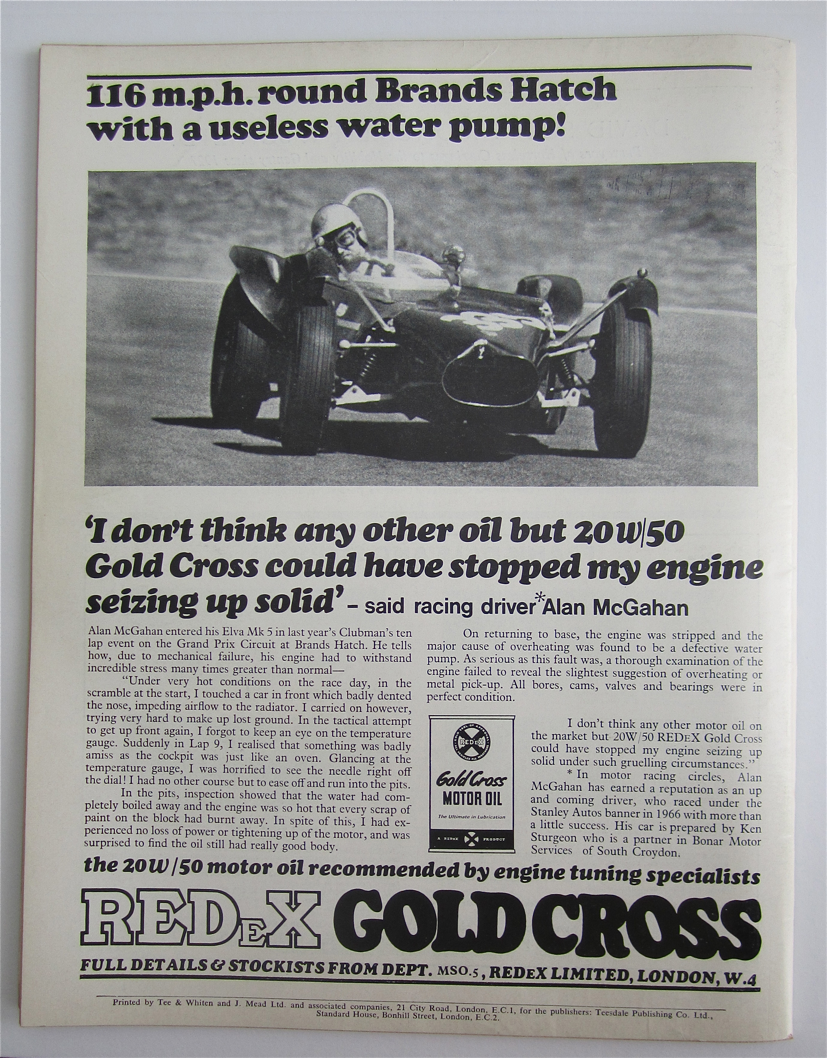 Motor Sport Magazine August 1967 Jack Brabham