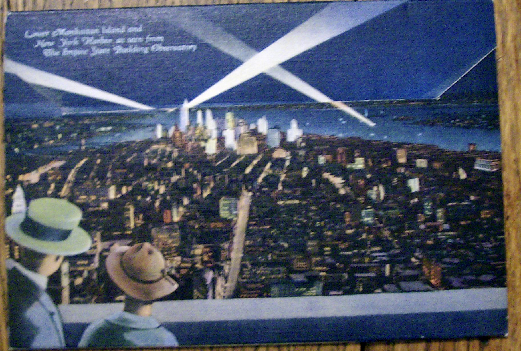 New York by Night Postcard Folder
