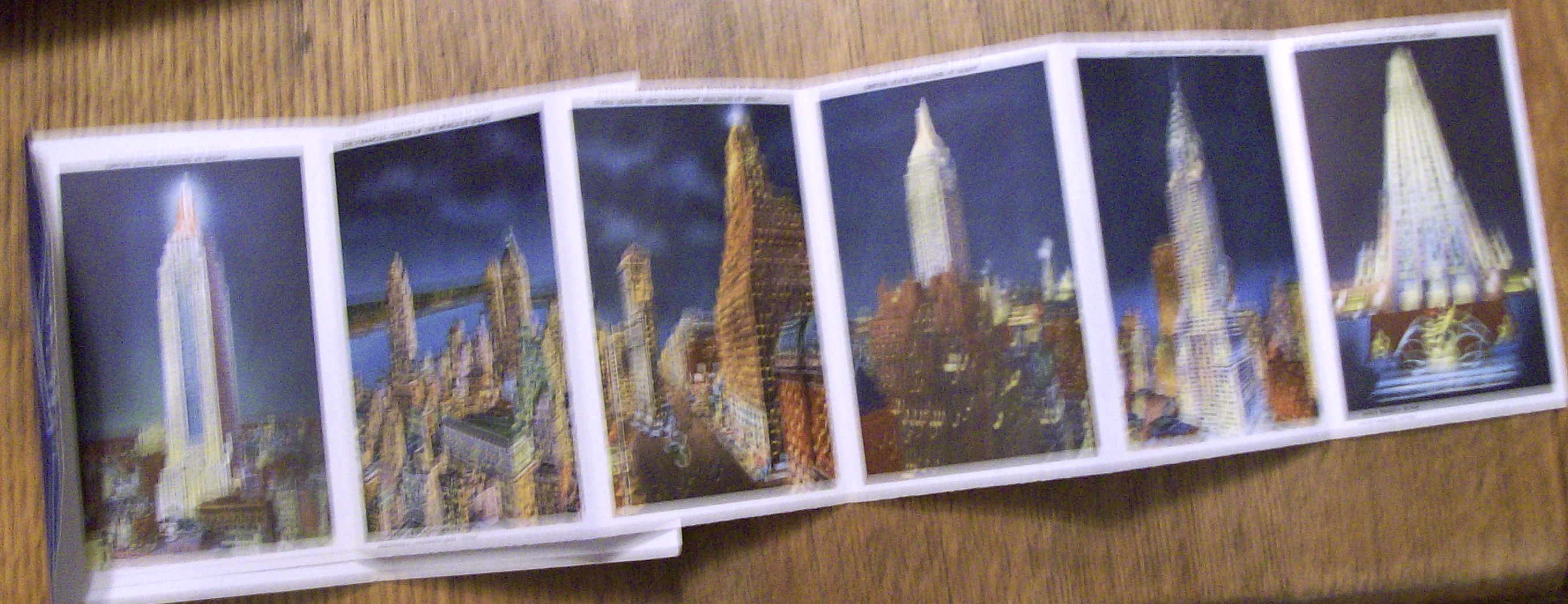 New York by Night Postcard Folder