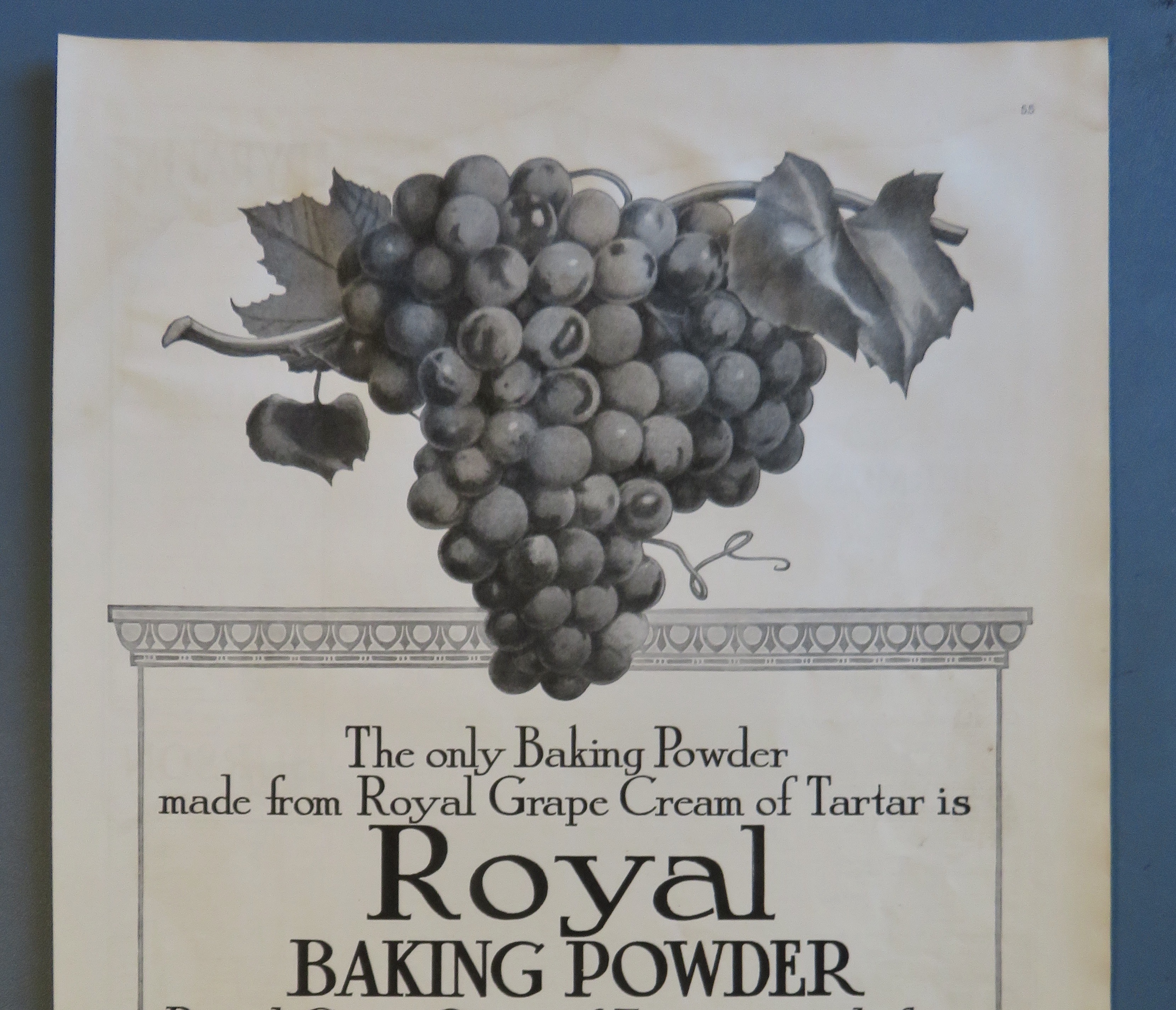 1908 Royal Baking Powder with Grapes