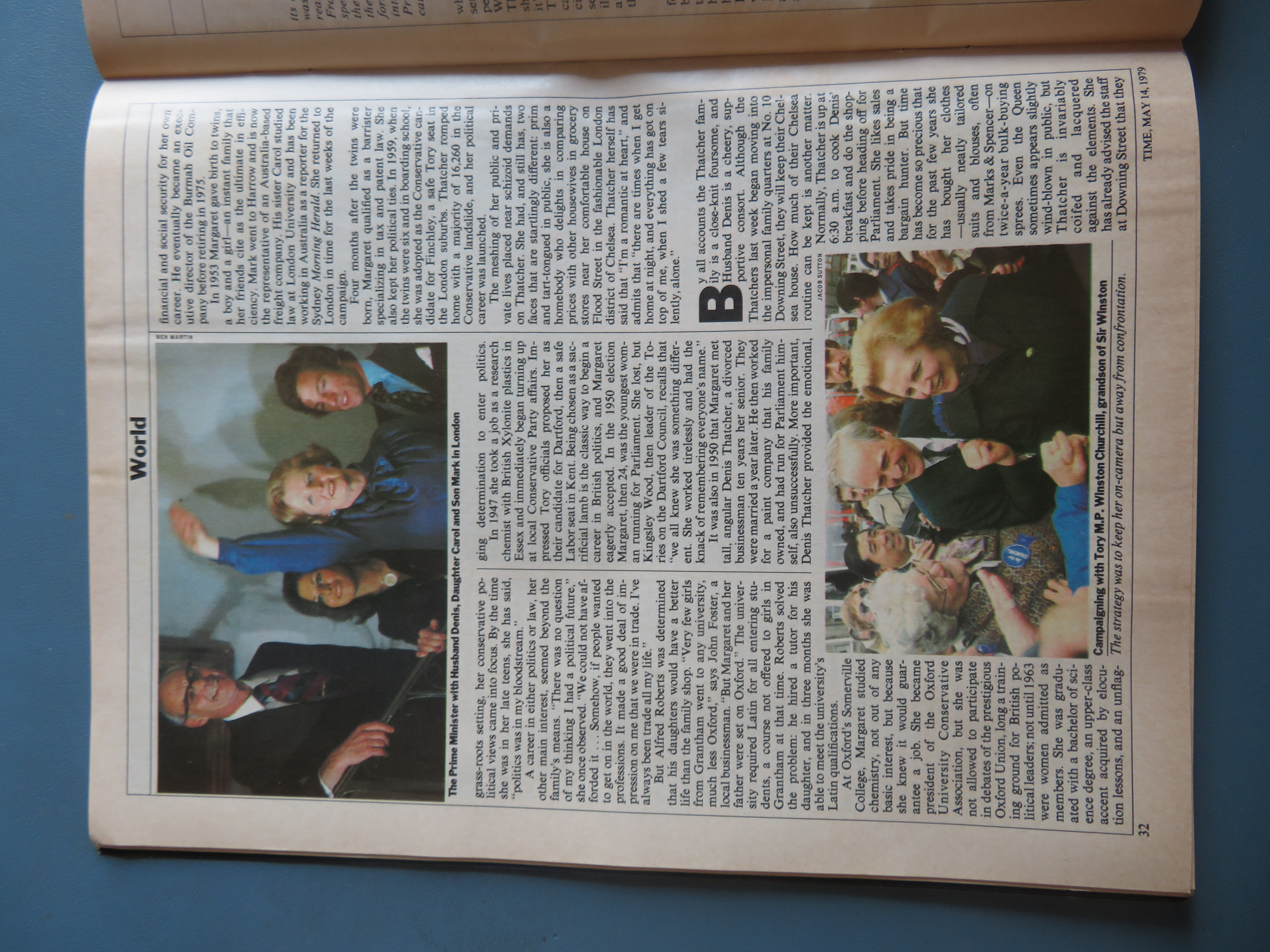 Time Magazine May 14, 1979 Margaret Thatcher