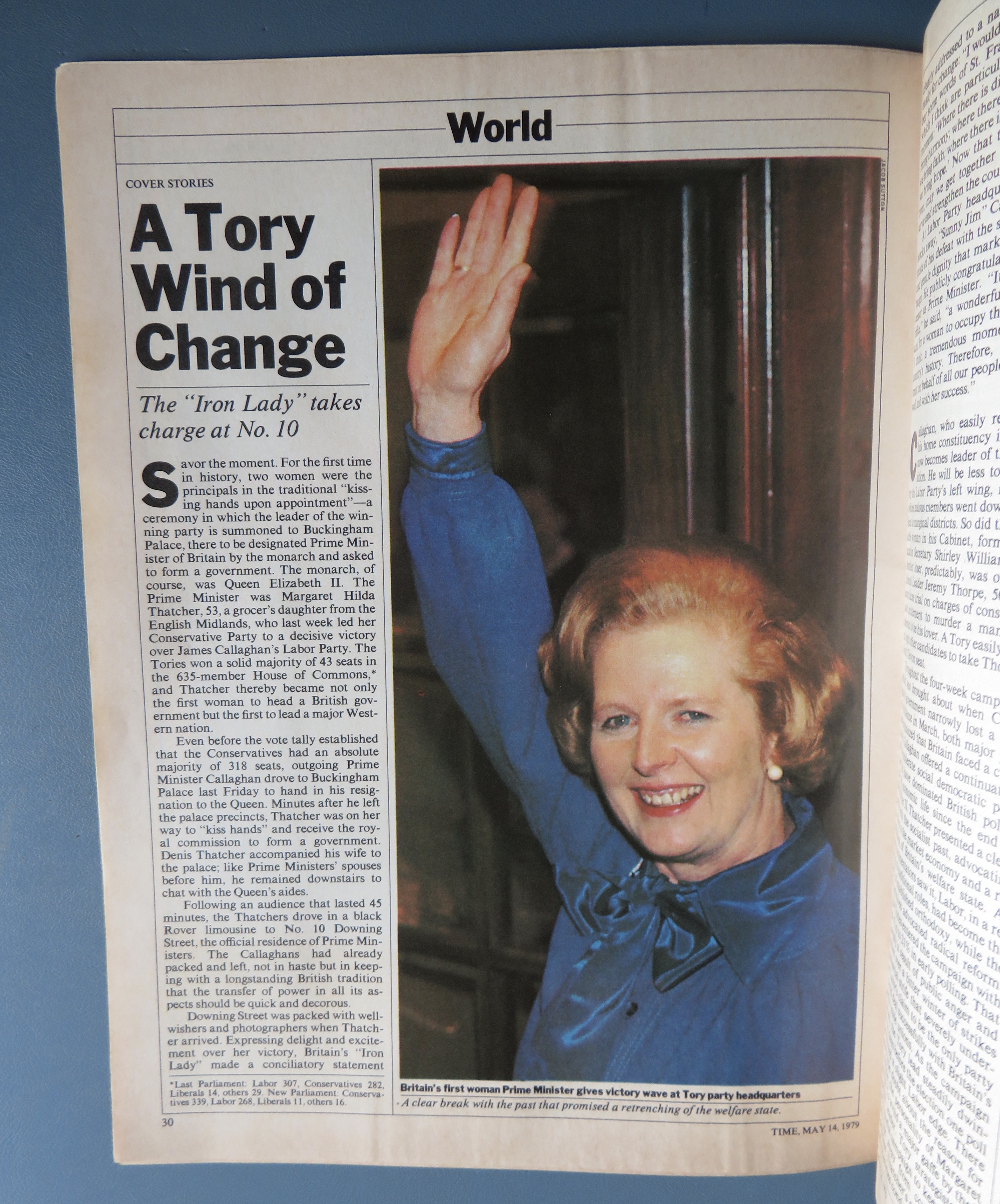 Time Magazine May 14, 1979 Margaret Thatcher
