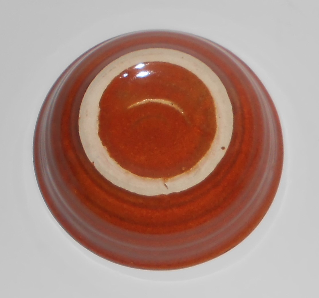 VINTAGE Bauer Pottery Ring Ware Red/Brown Nut Cup