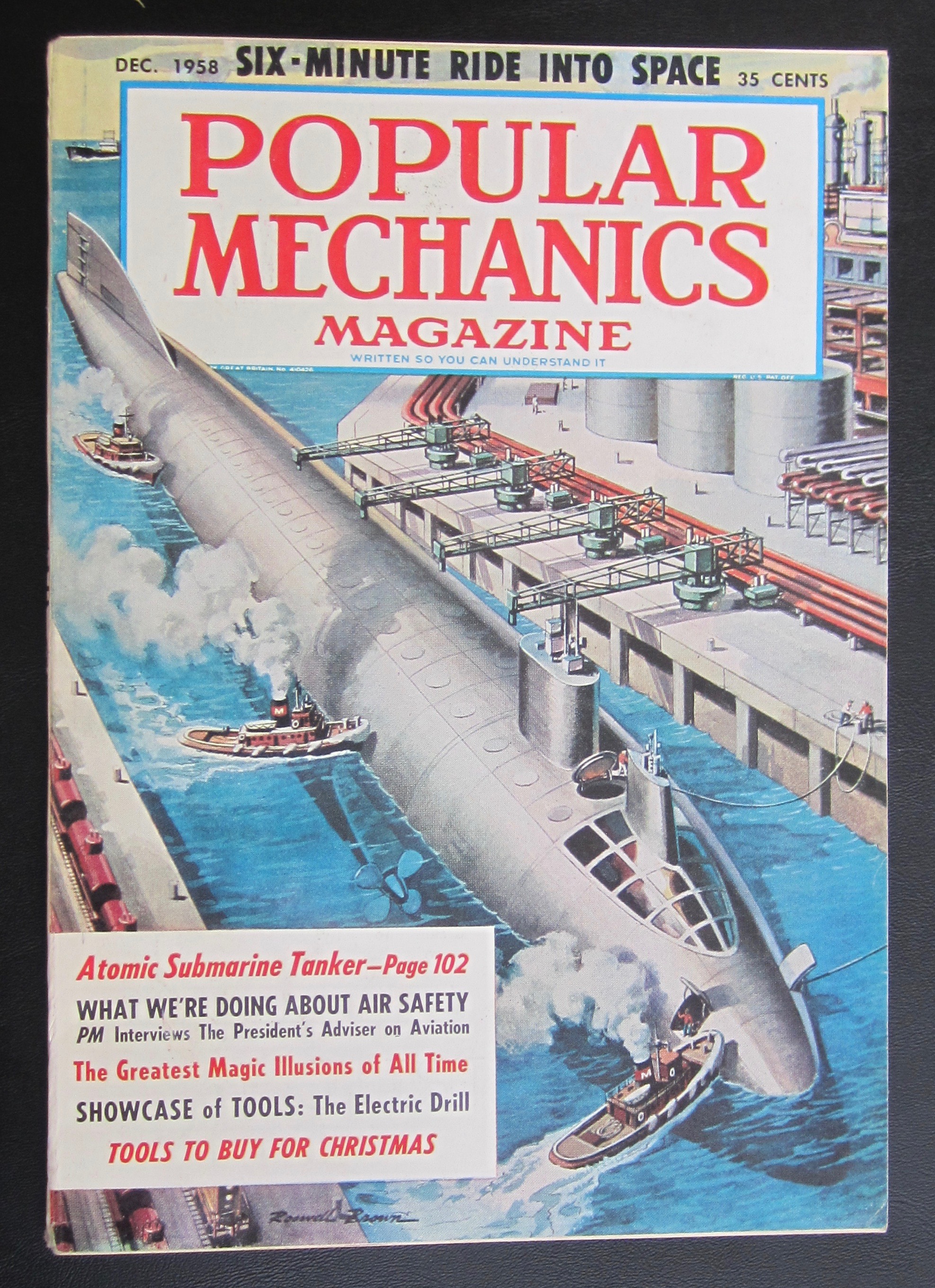 Popular Mechanics-December 1958-Atomic Submarine Tanker