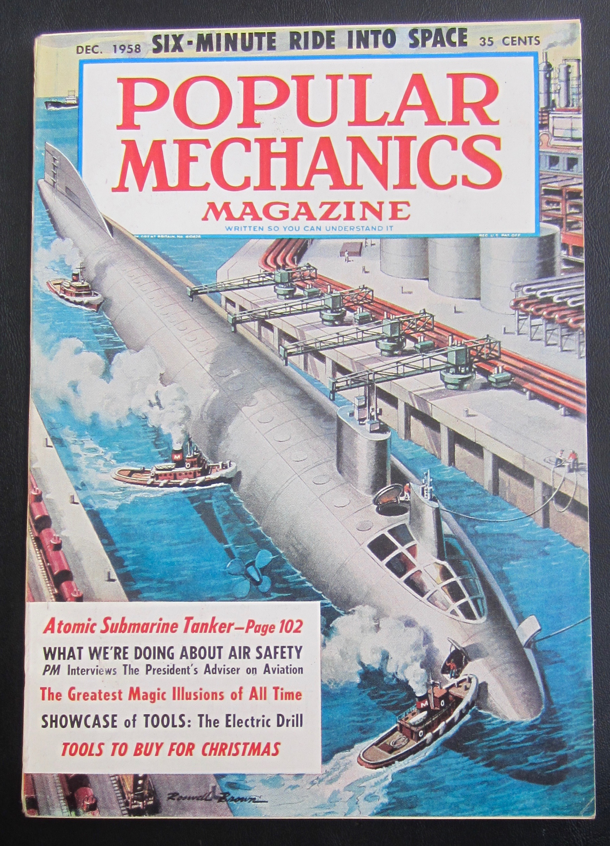 Popular Mechanics-December 1958-Atomic Submarine Tanker