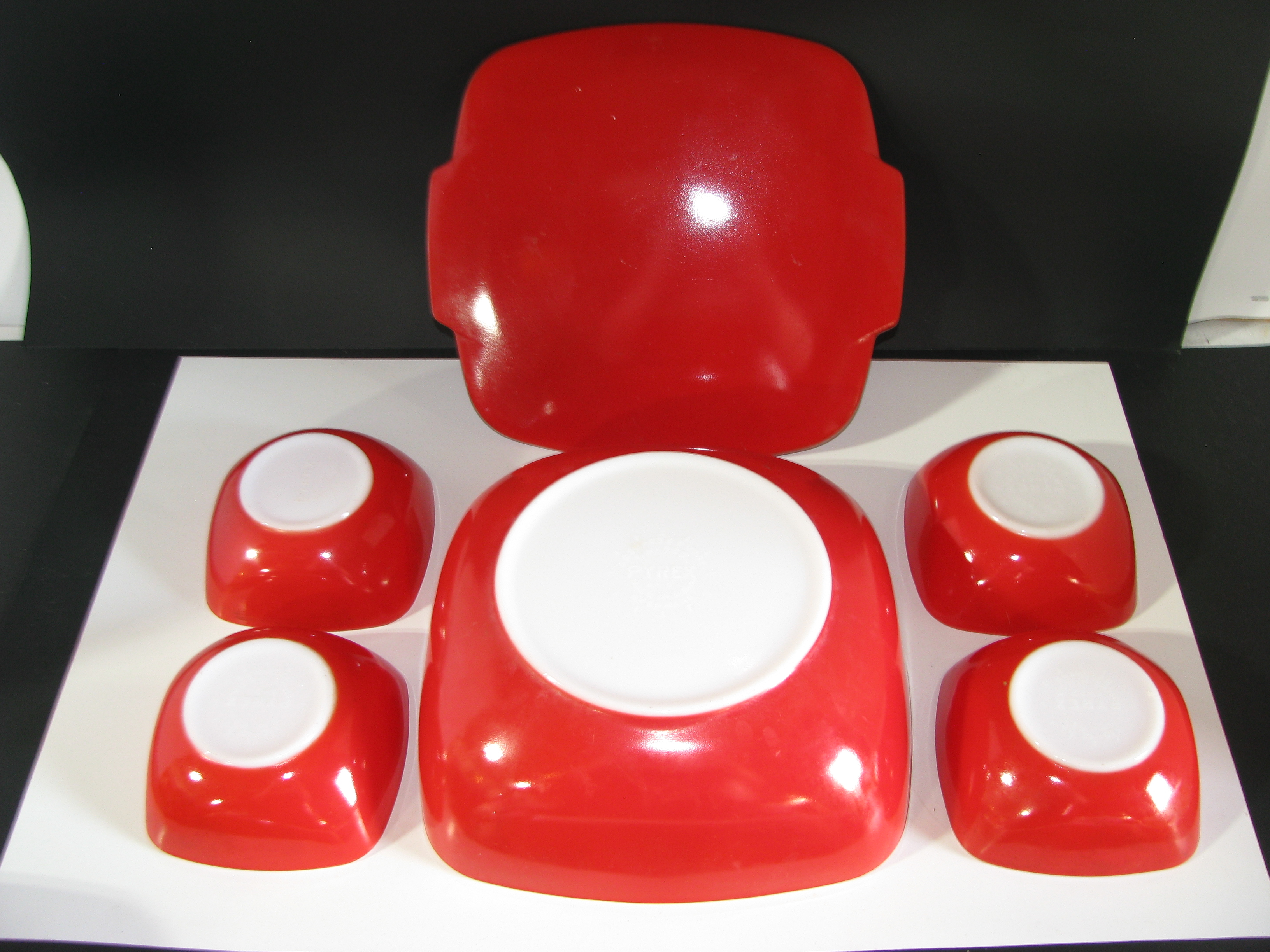 Vintage Pyrex Hostess Set 025 dish/Lid,410 12oz Bowls