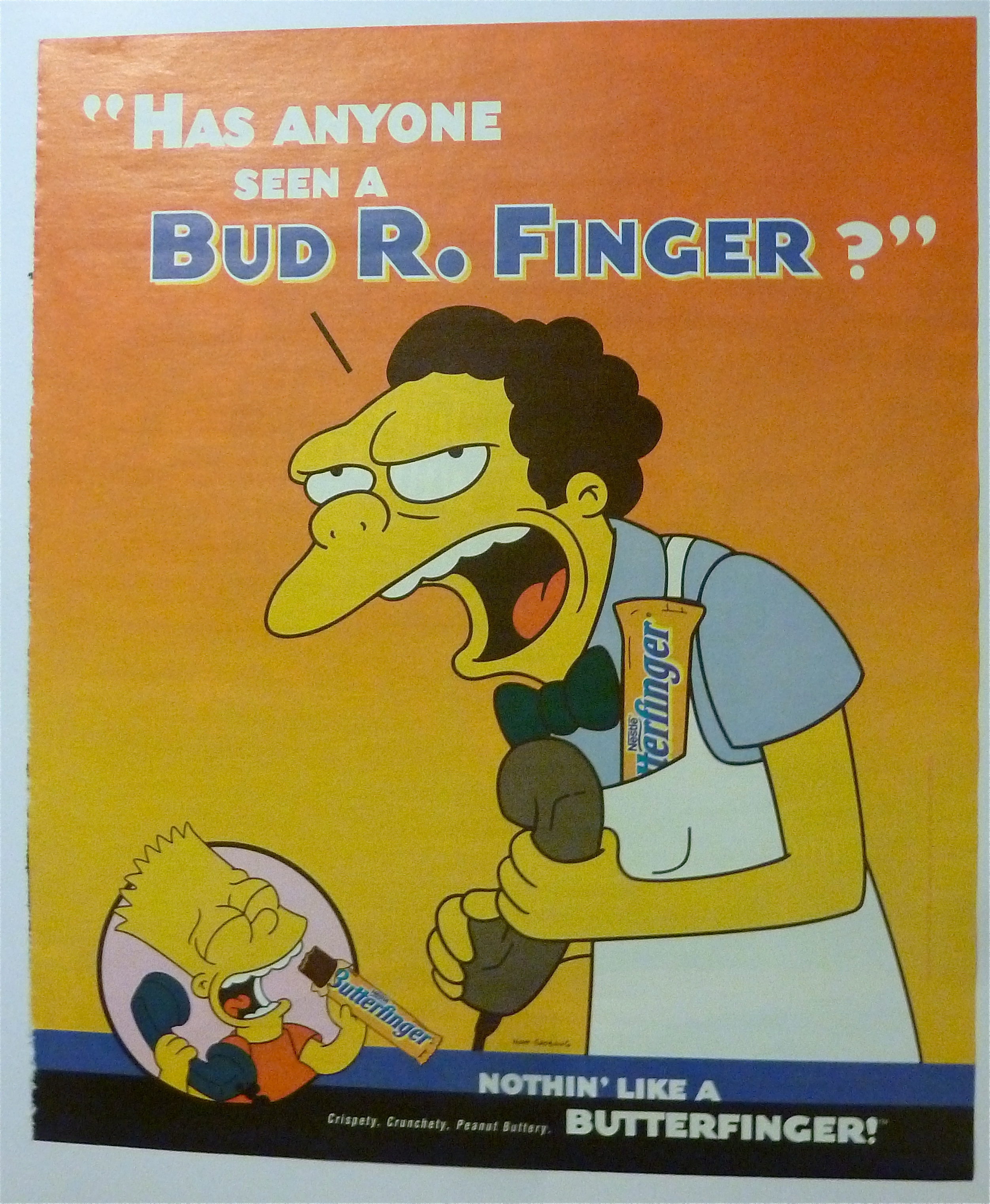 2001 Butterfinger Candy Bar with Bart Simpson
