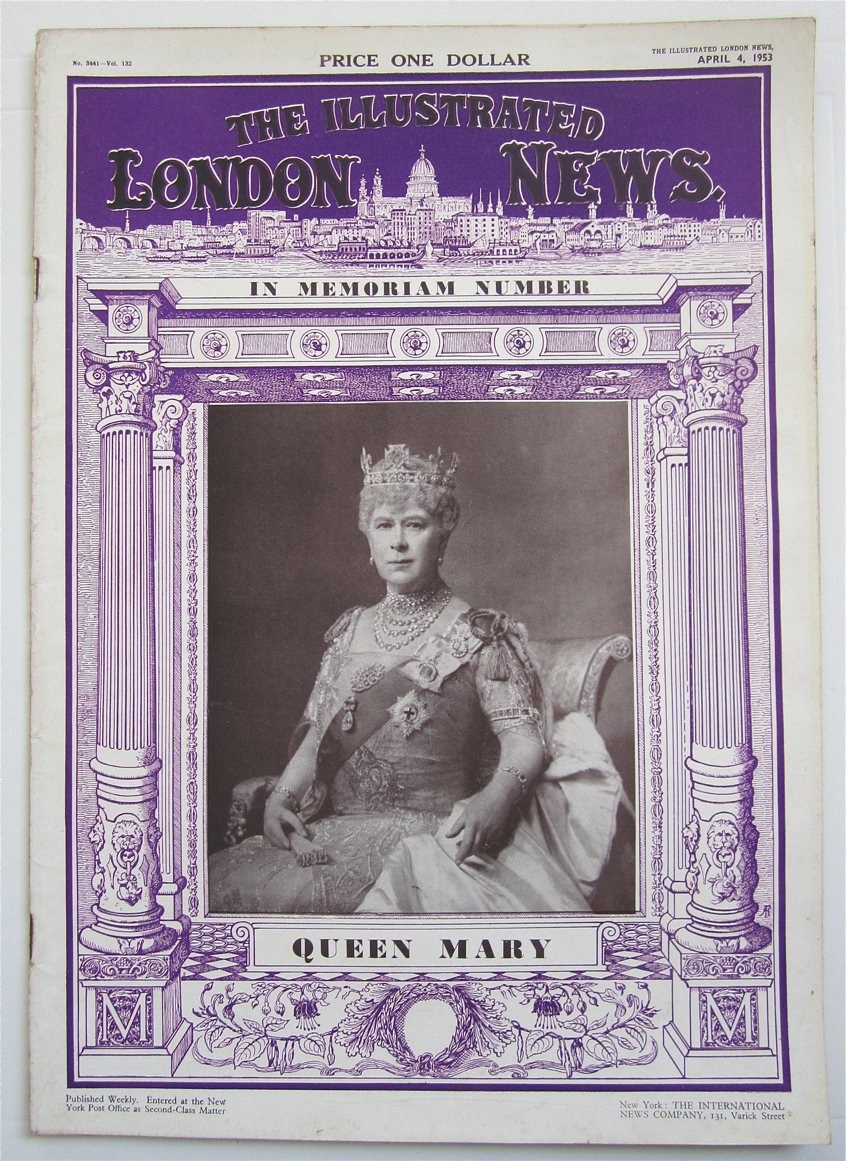 London News Magazine April 4, 1953 Queen Mary