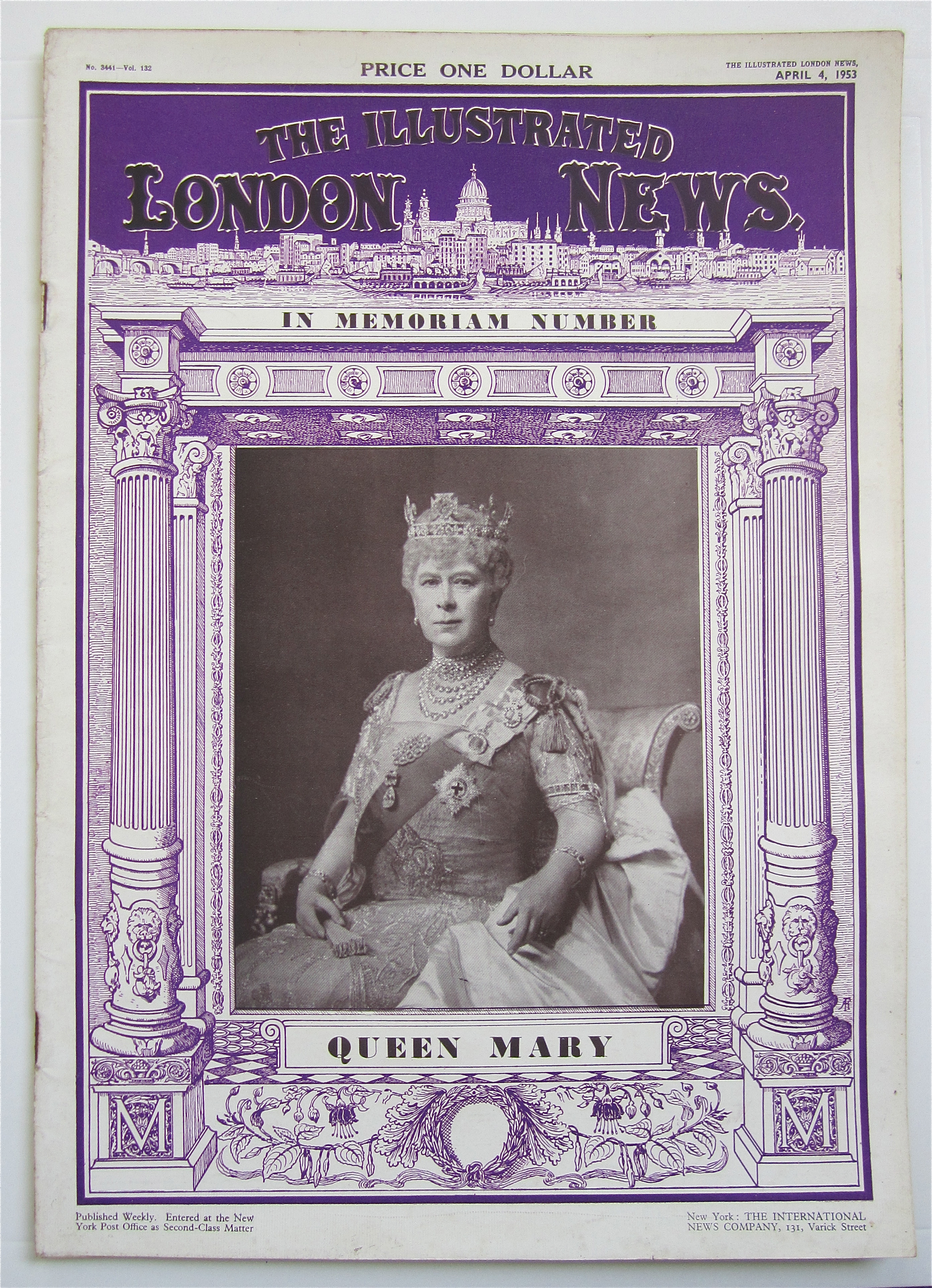 London News Magazine April 4, 1953 Queen Mary