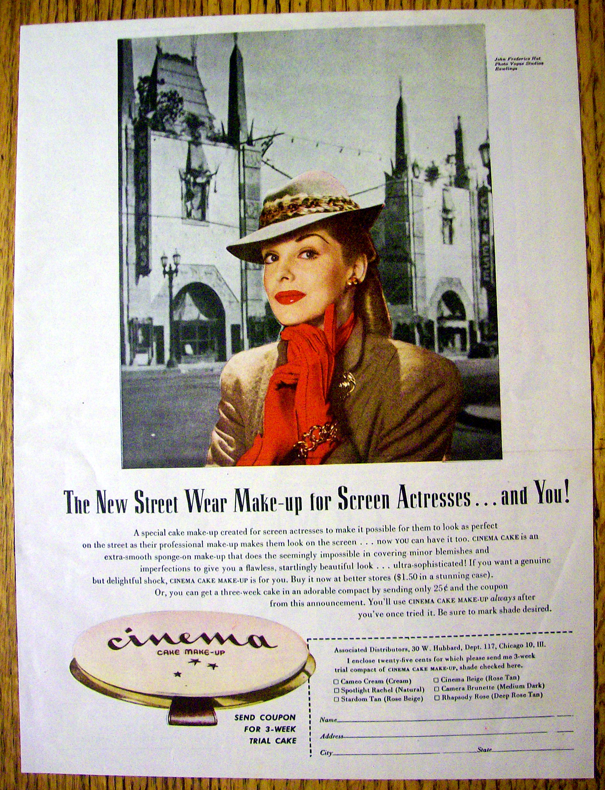 1944 Cinema Make Up with Lovely Woman