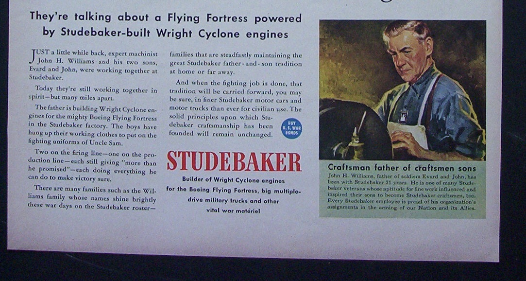 1943 Studebaker with Soldiers Standing & Talking