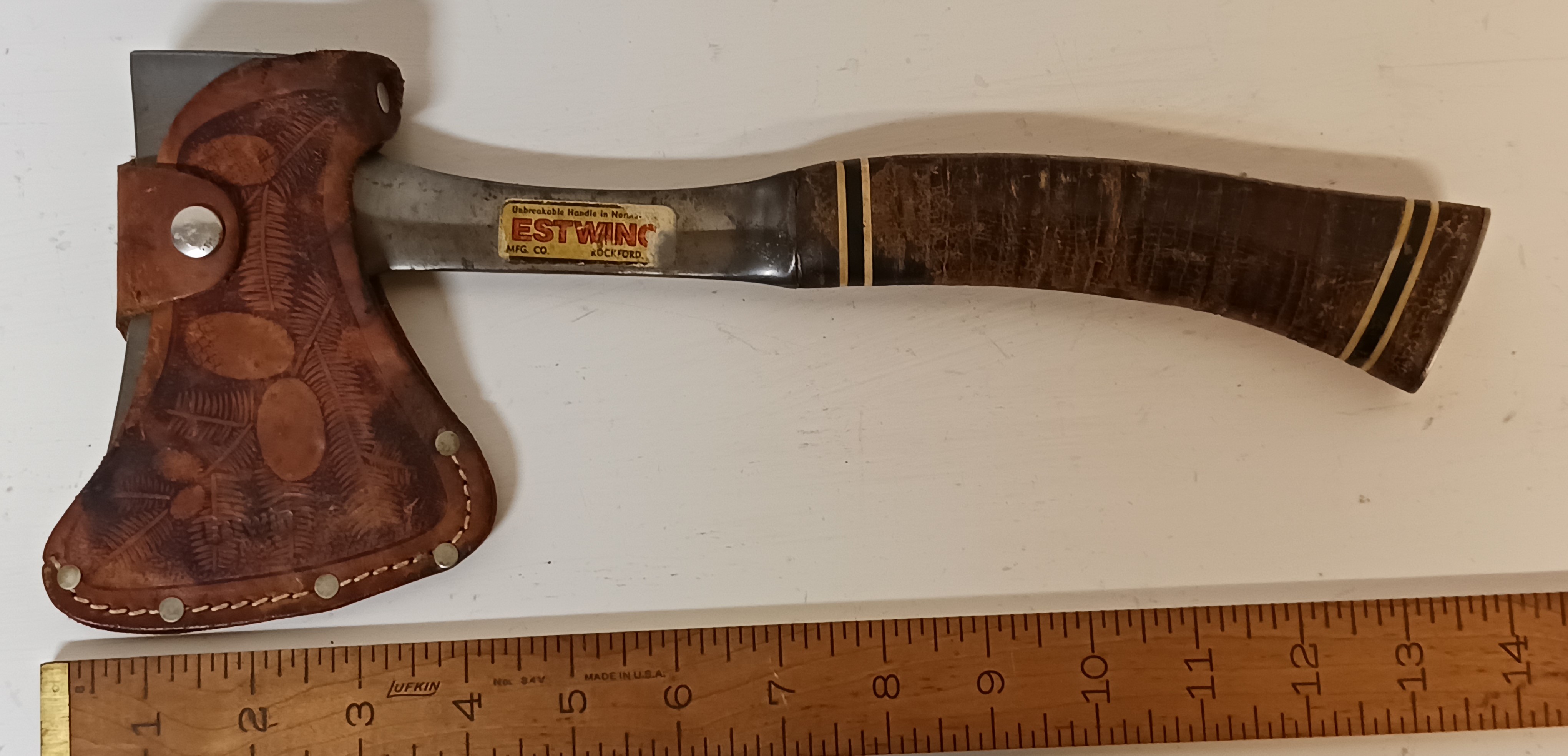 Estwing Hatchet Leather Handle w/Pouch