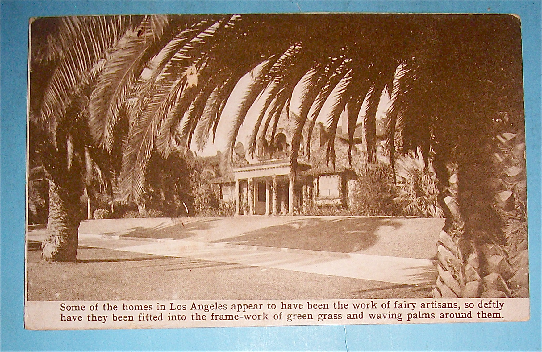 Los Angeles Homes Postcard (Pan Pac International Expo)