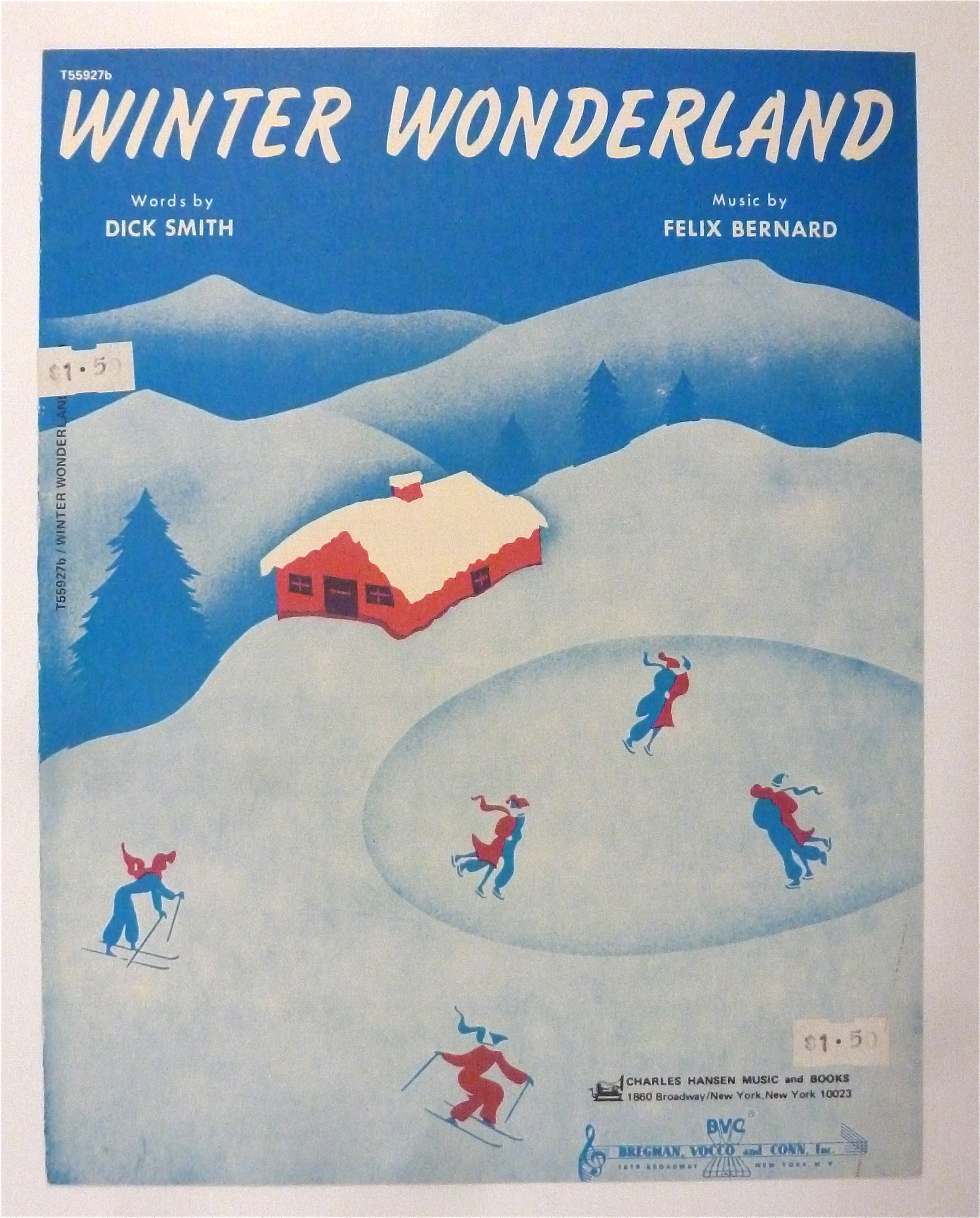 Sheet Music For 1953 Winter Wonderland