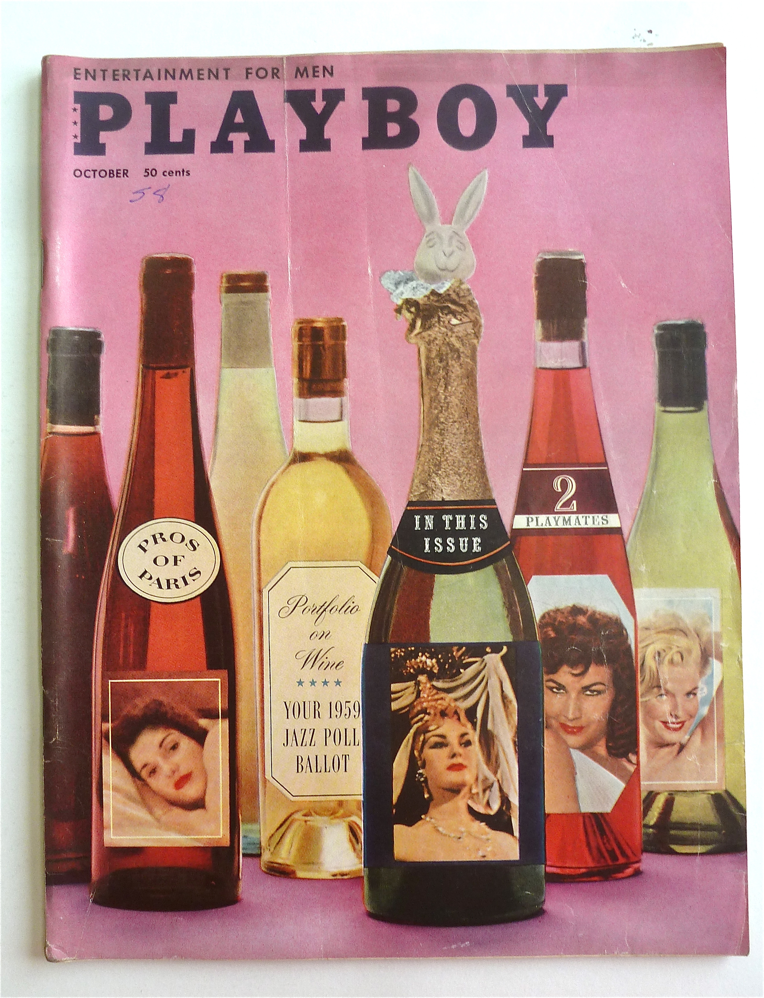 Playboy Magazine-October 1958-Mara Corday
