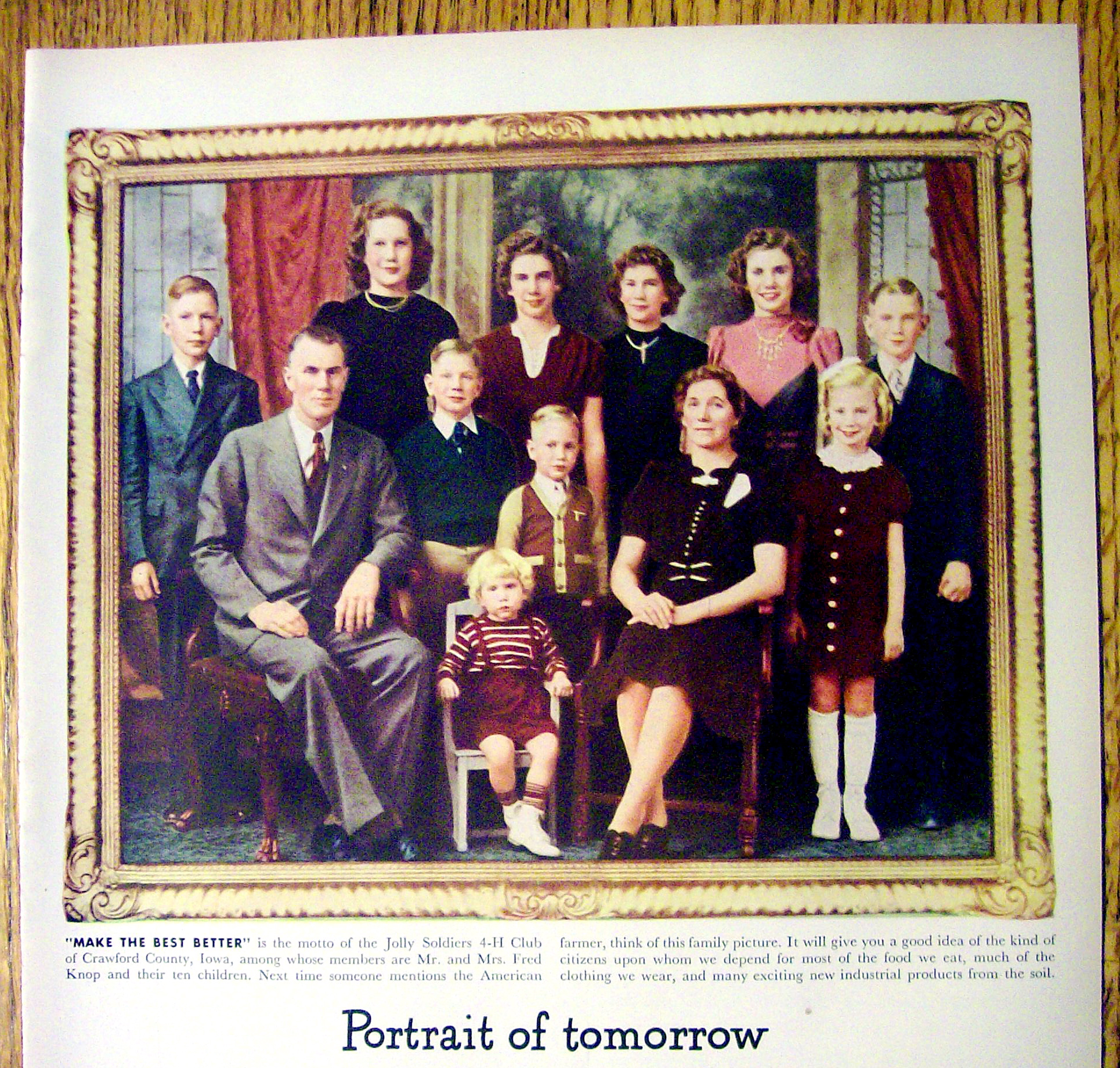 1947 General Mills with the Knop Family