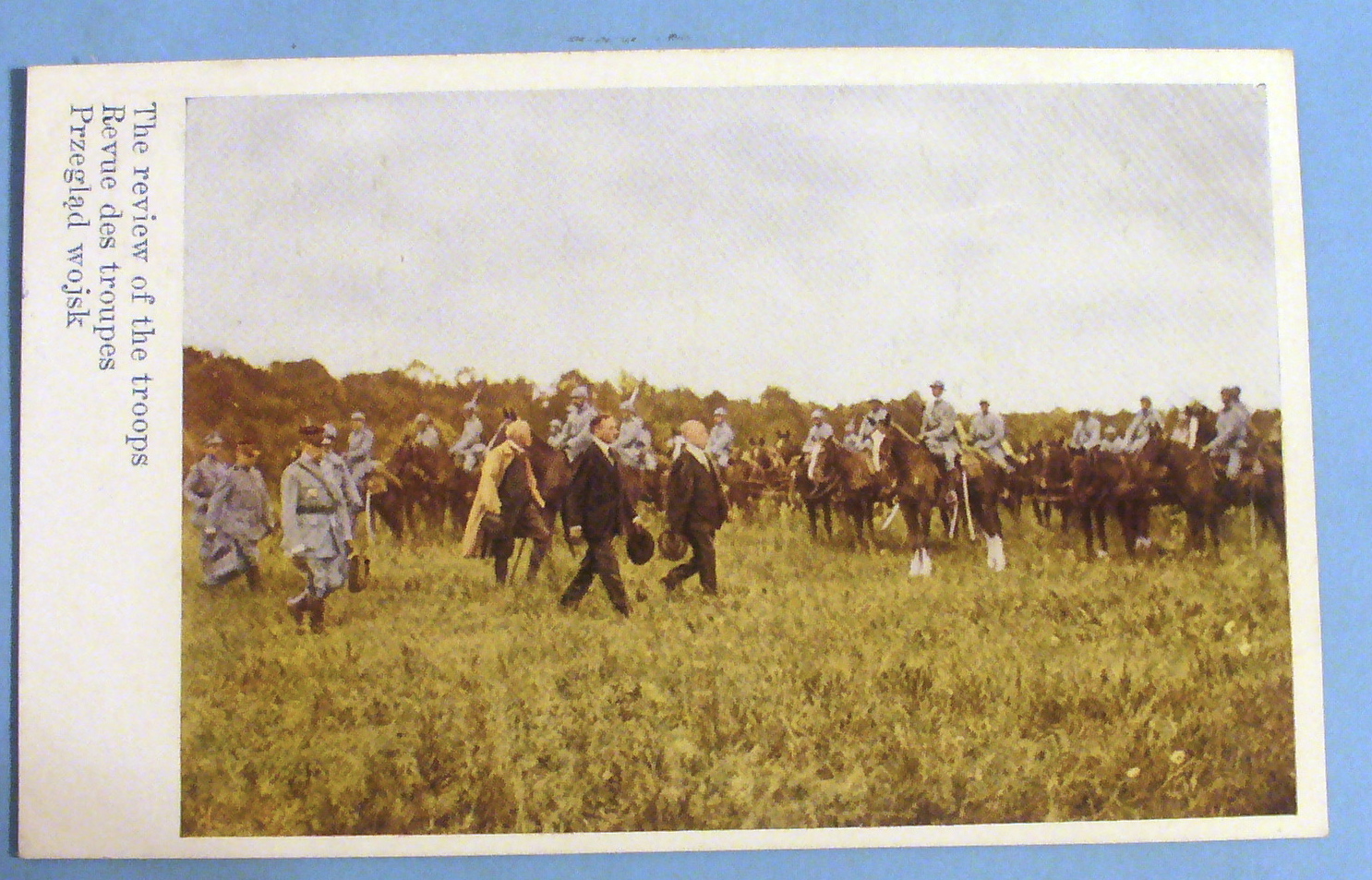 The Review Of The Troops Postcard (Polish Army)