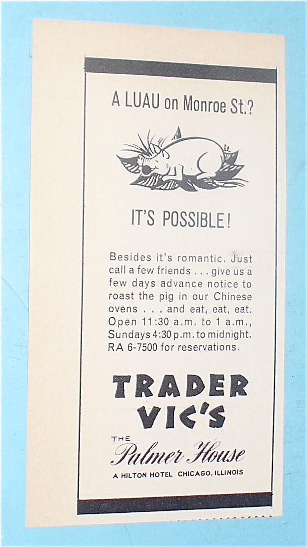 1966 Trader Vic's With Luau On Monroe