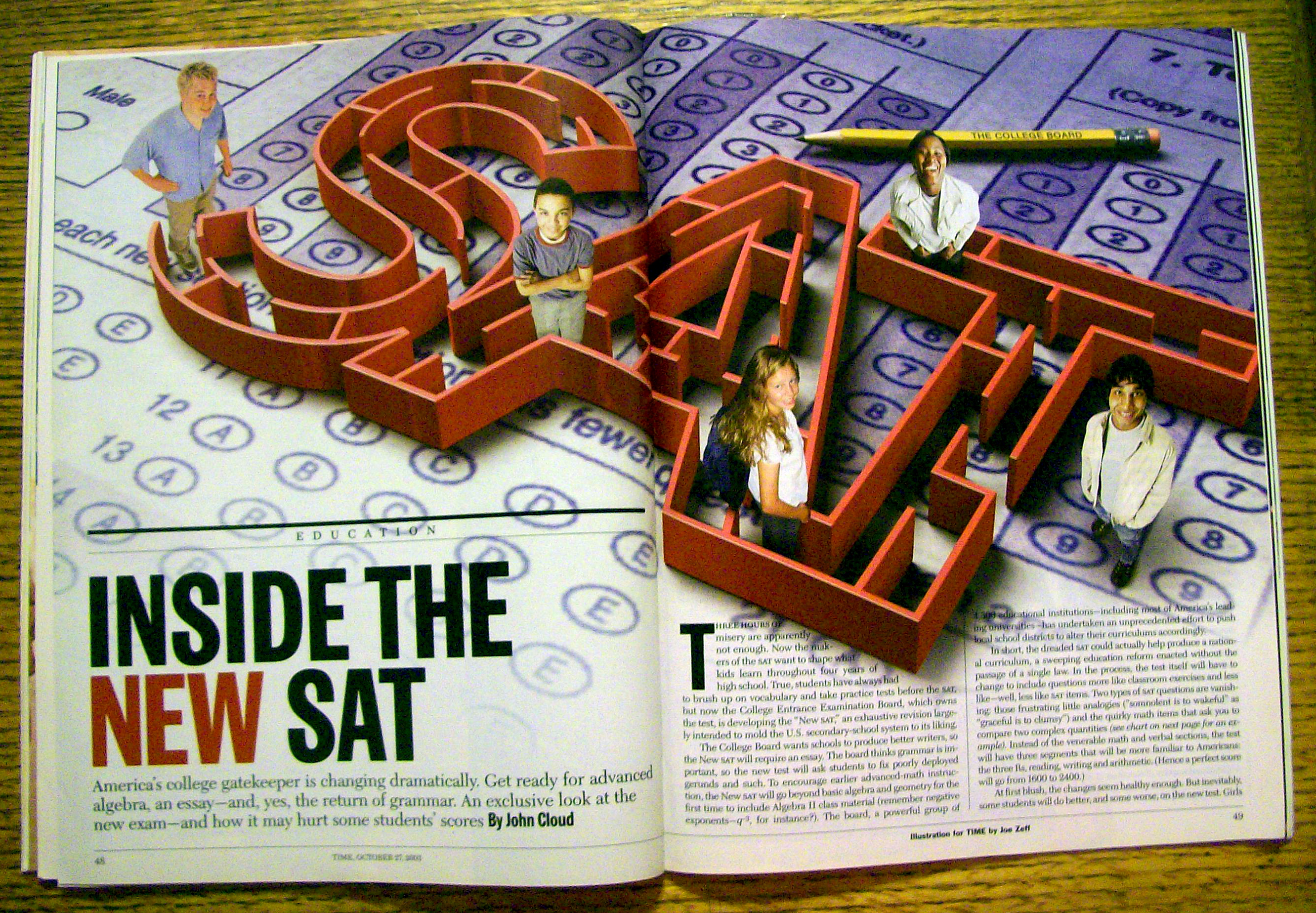 Time Magazine October 27, 2003 Inside The New SAT's