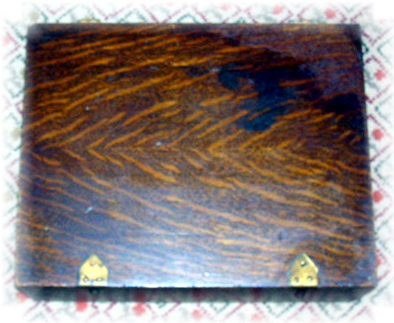 National Cash Register wood filing case box