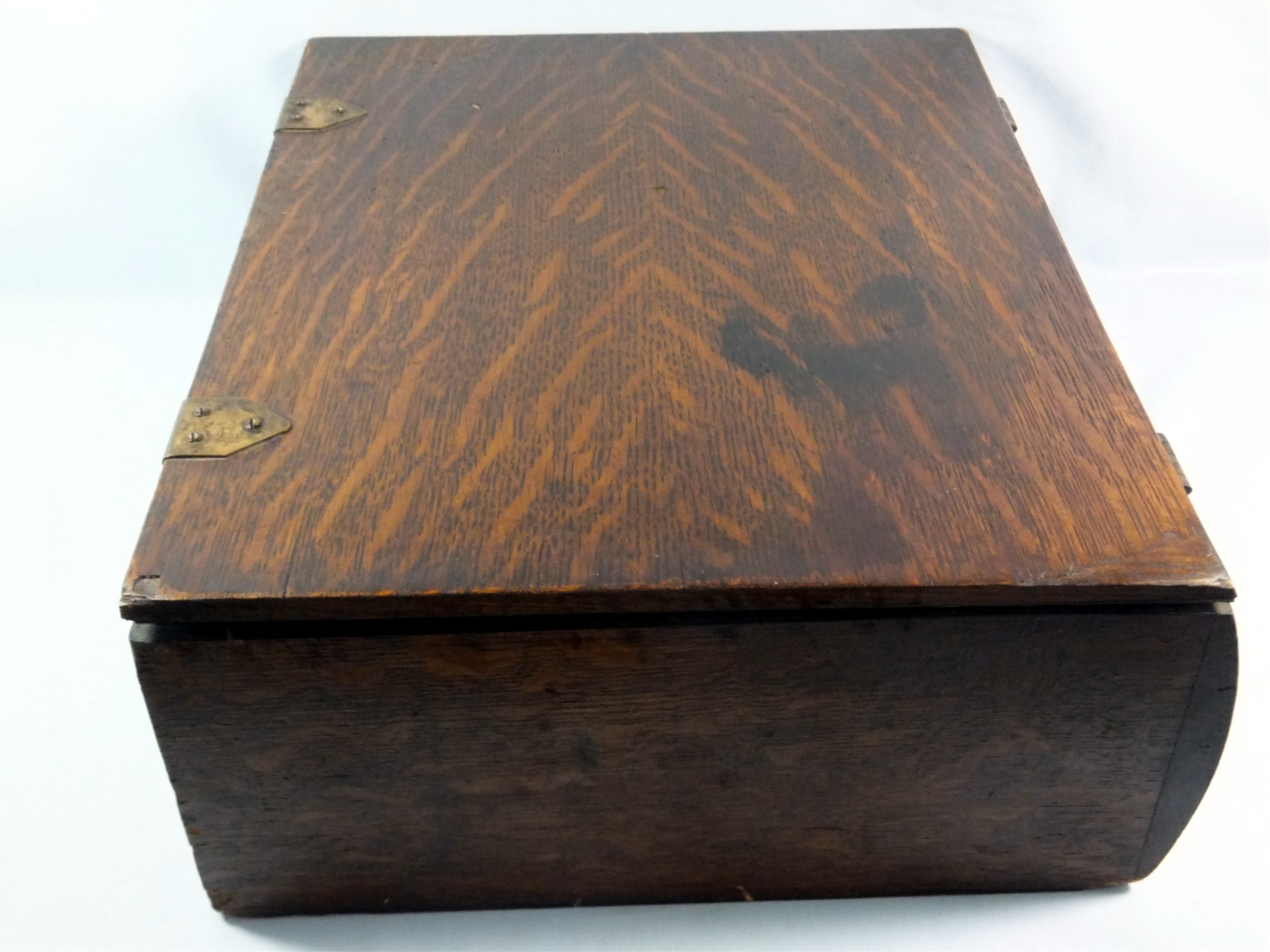 National Cash Register wood filing case box