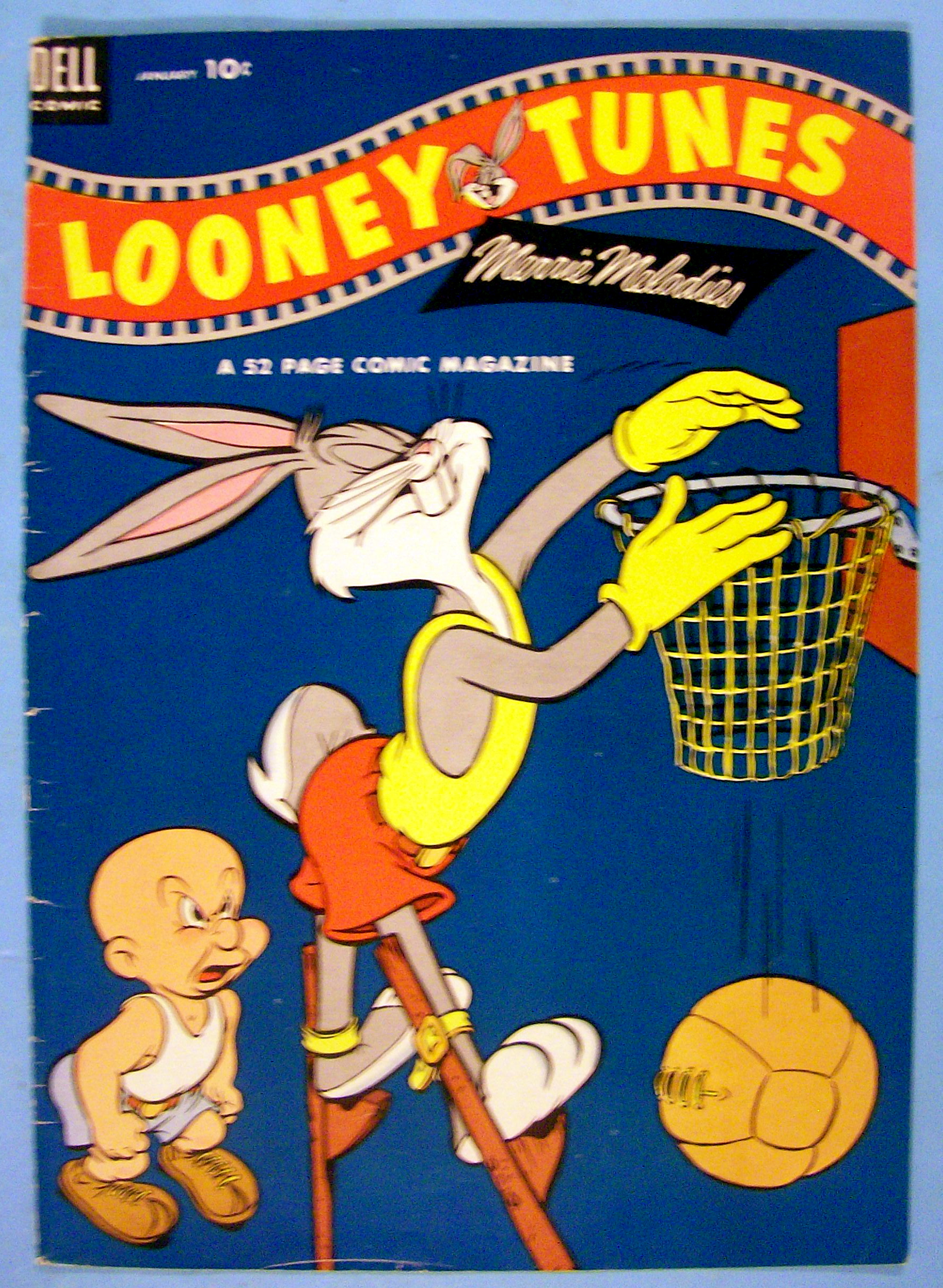 Looney Tunes Comic Cover January 1954 Bugs & Elmer Fudd