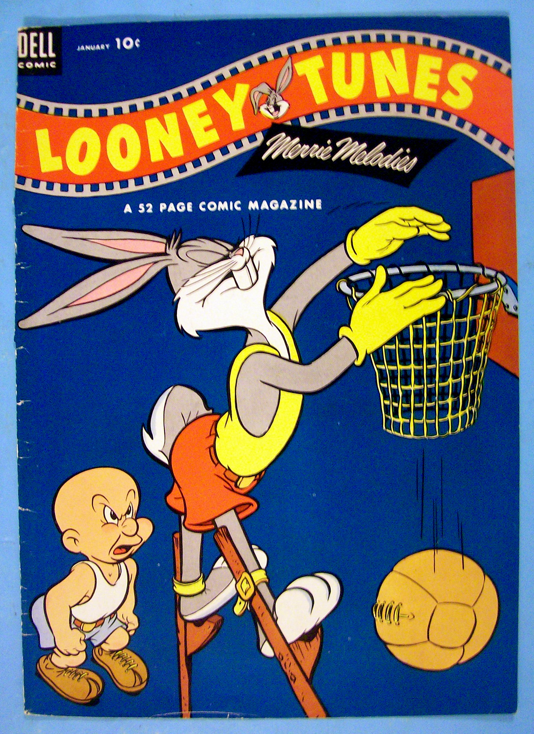 Looney Tunes Comic Cover January 1954 Bugs & Elmer Fudd