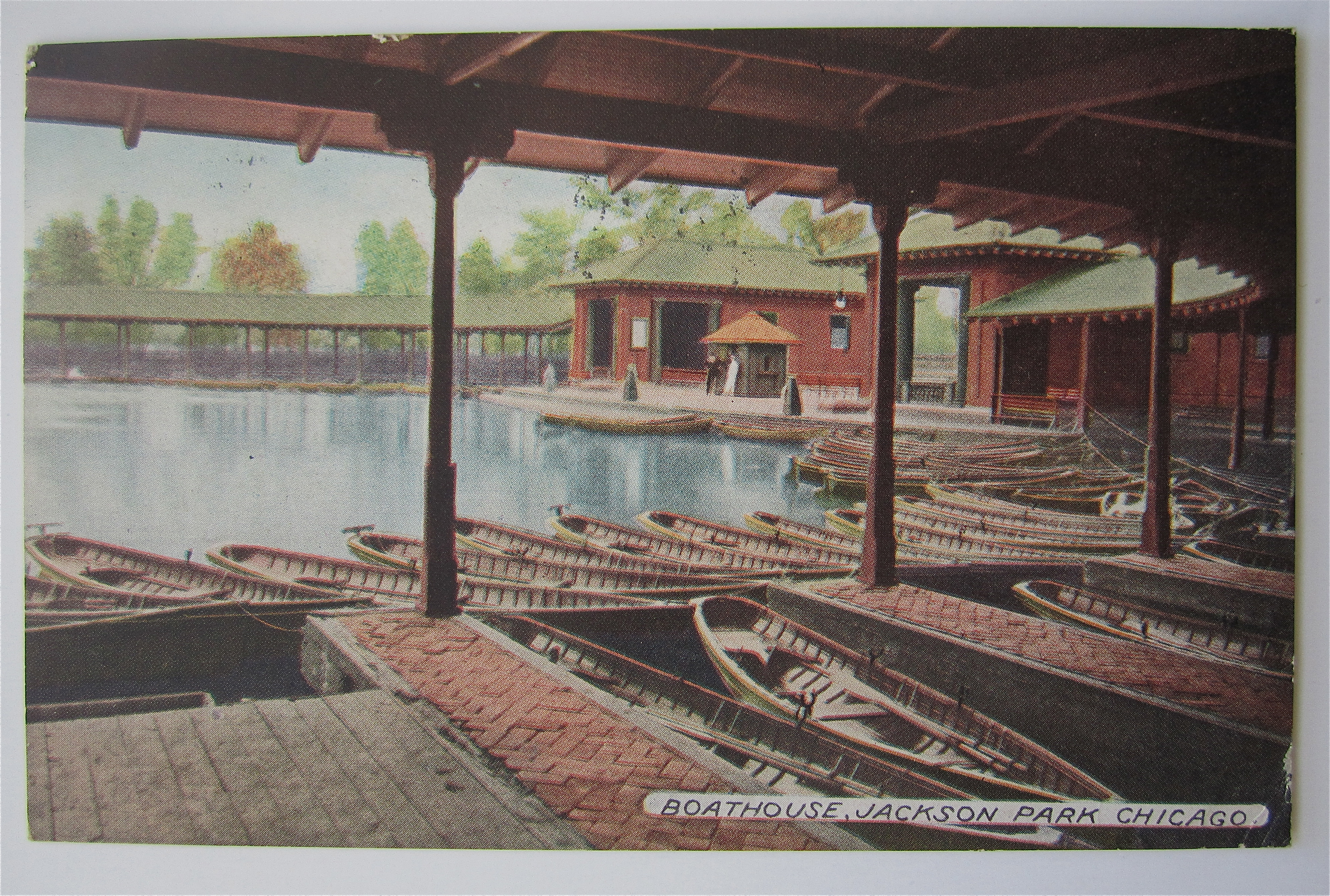 Boathouse, Jackson Park, Chicago Postcard