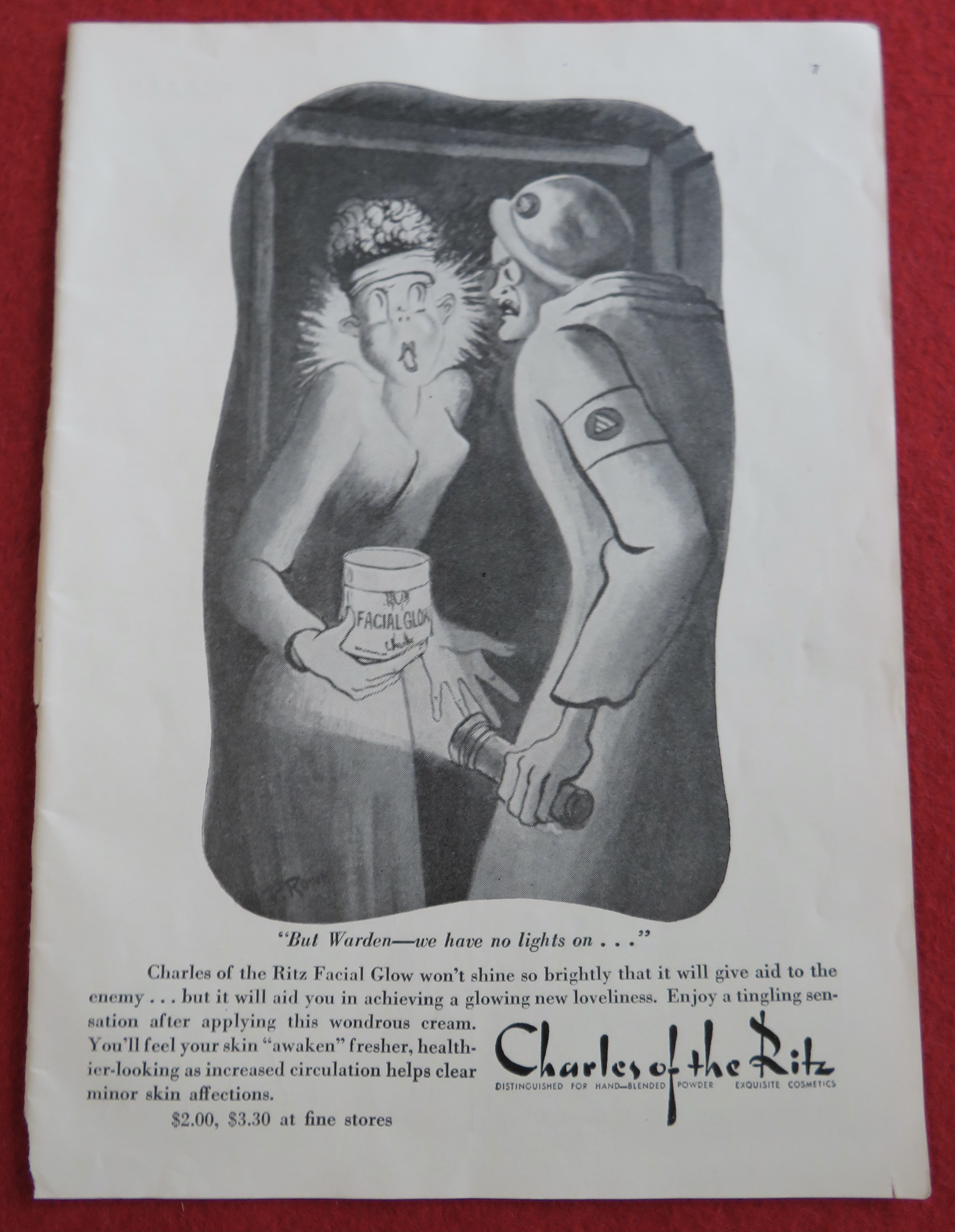1944 Charles Of The Ritz Facial Glow with Woman & Man