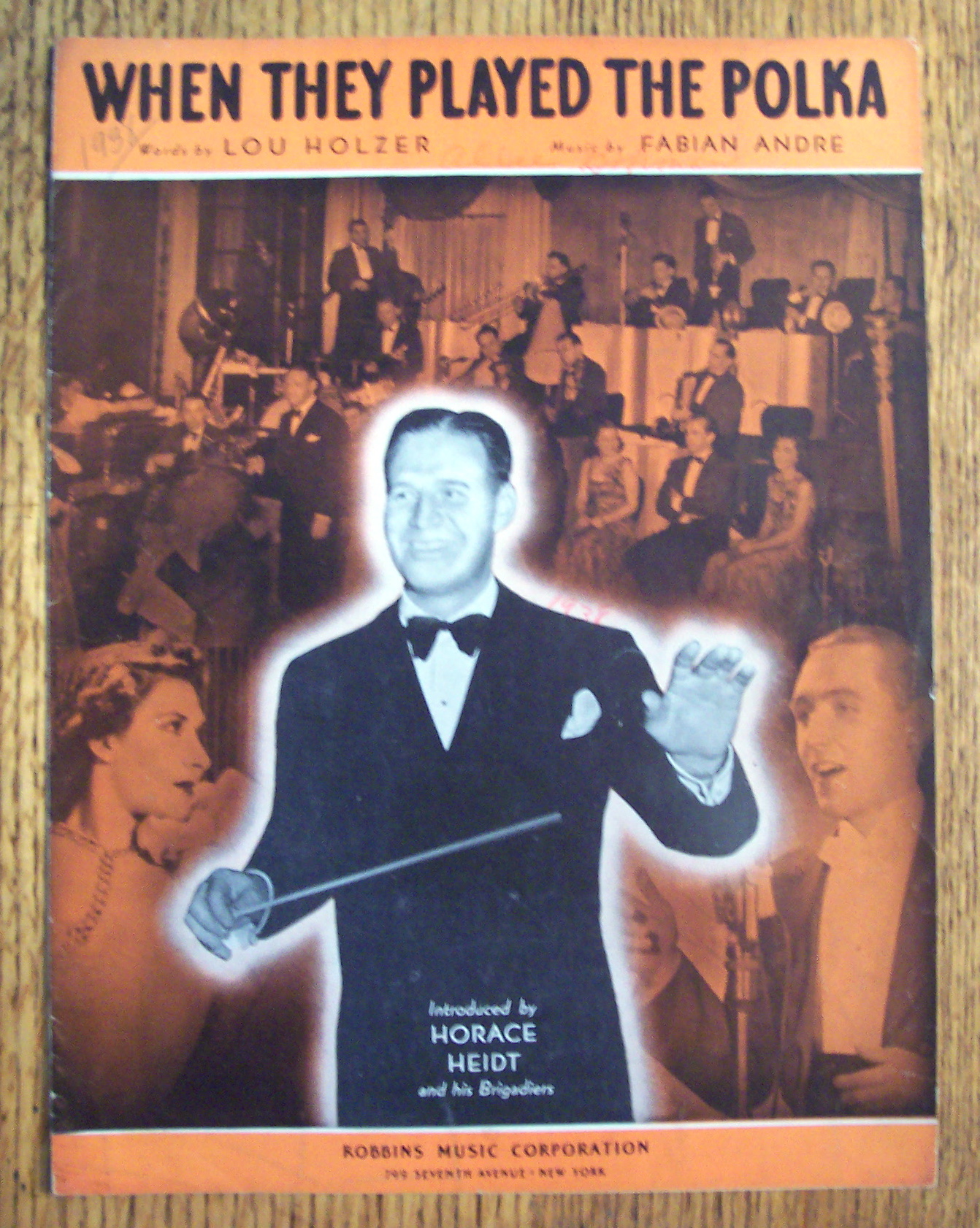 Sheet Music For 1938 When They Played The Polka