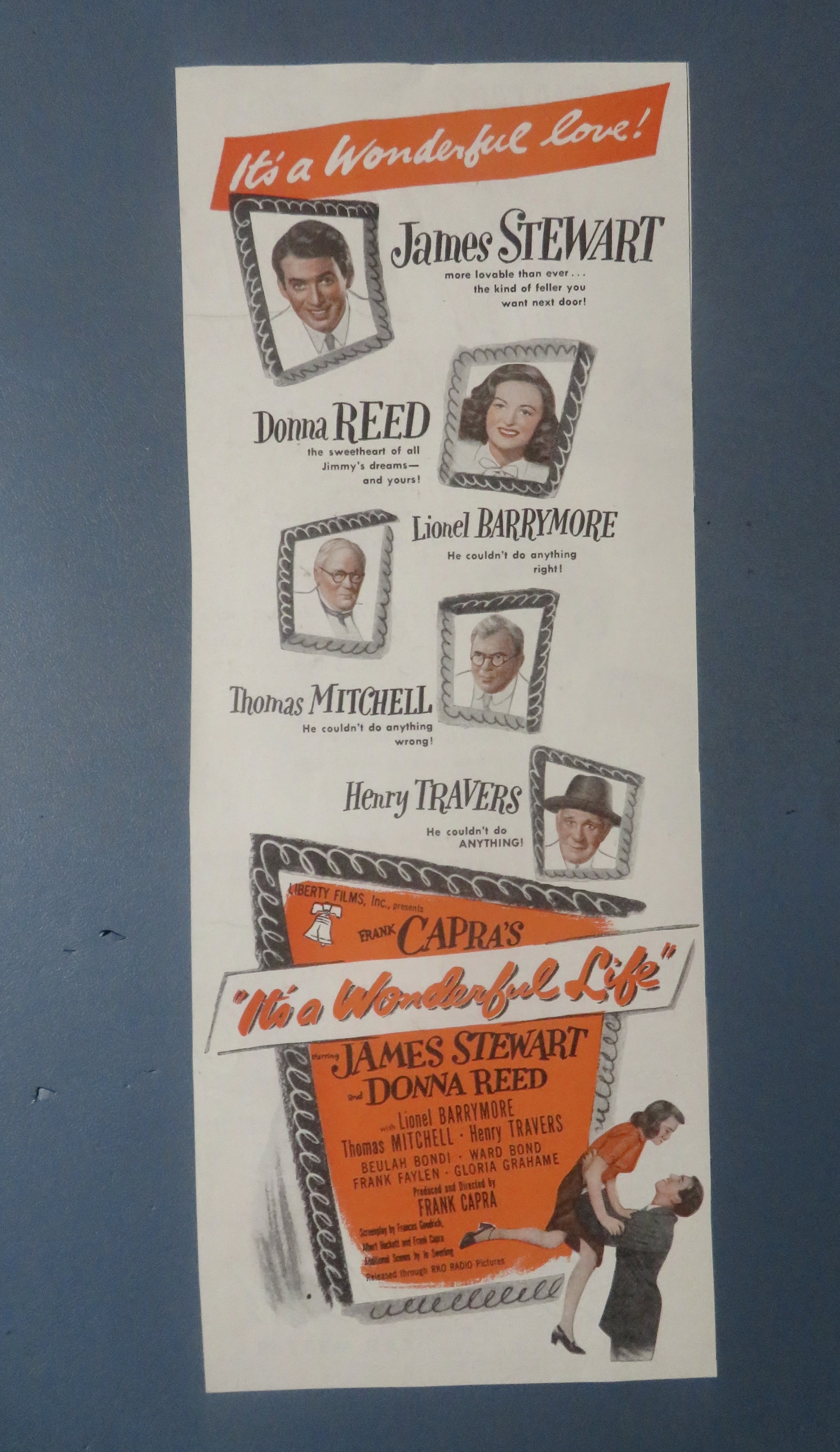 1946 It's A Wonderful Life with Stewart, Reed & Travers